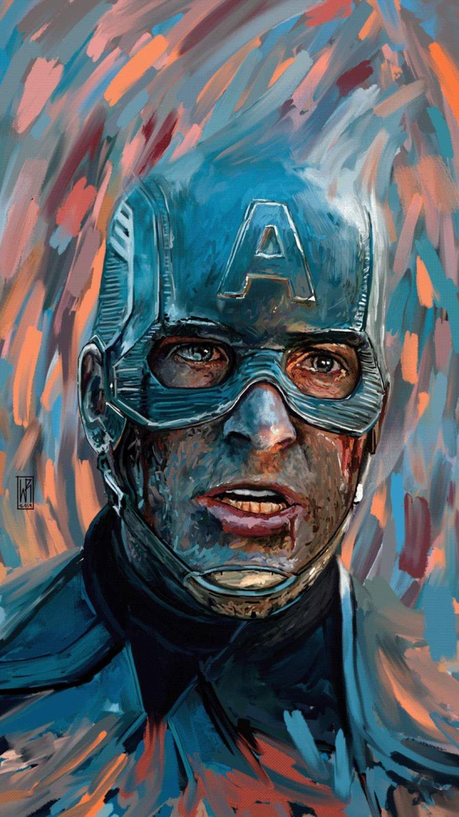 Captain America Portrait Art Wallpapers