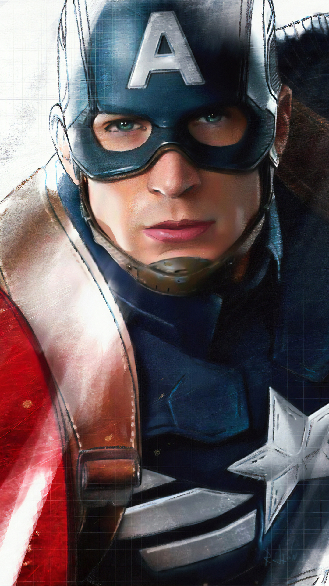 Captain America Portrait Art Wallpapers