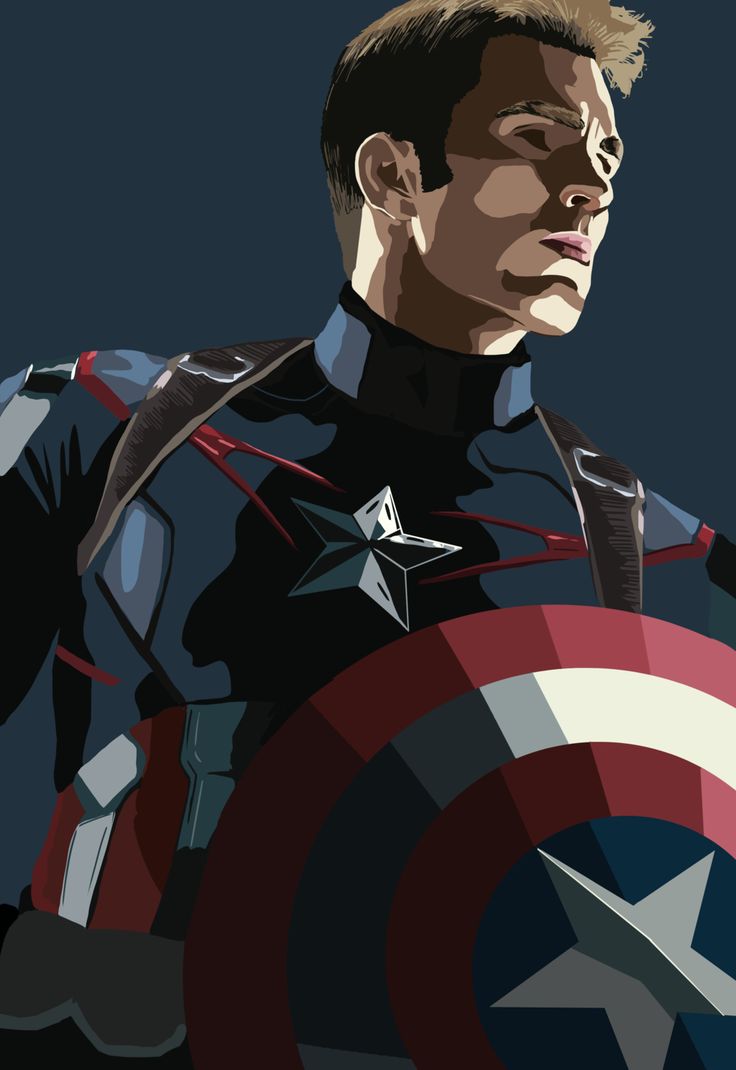 Captain America Portrait Art Wallpapers