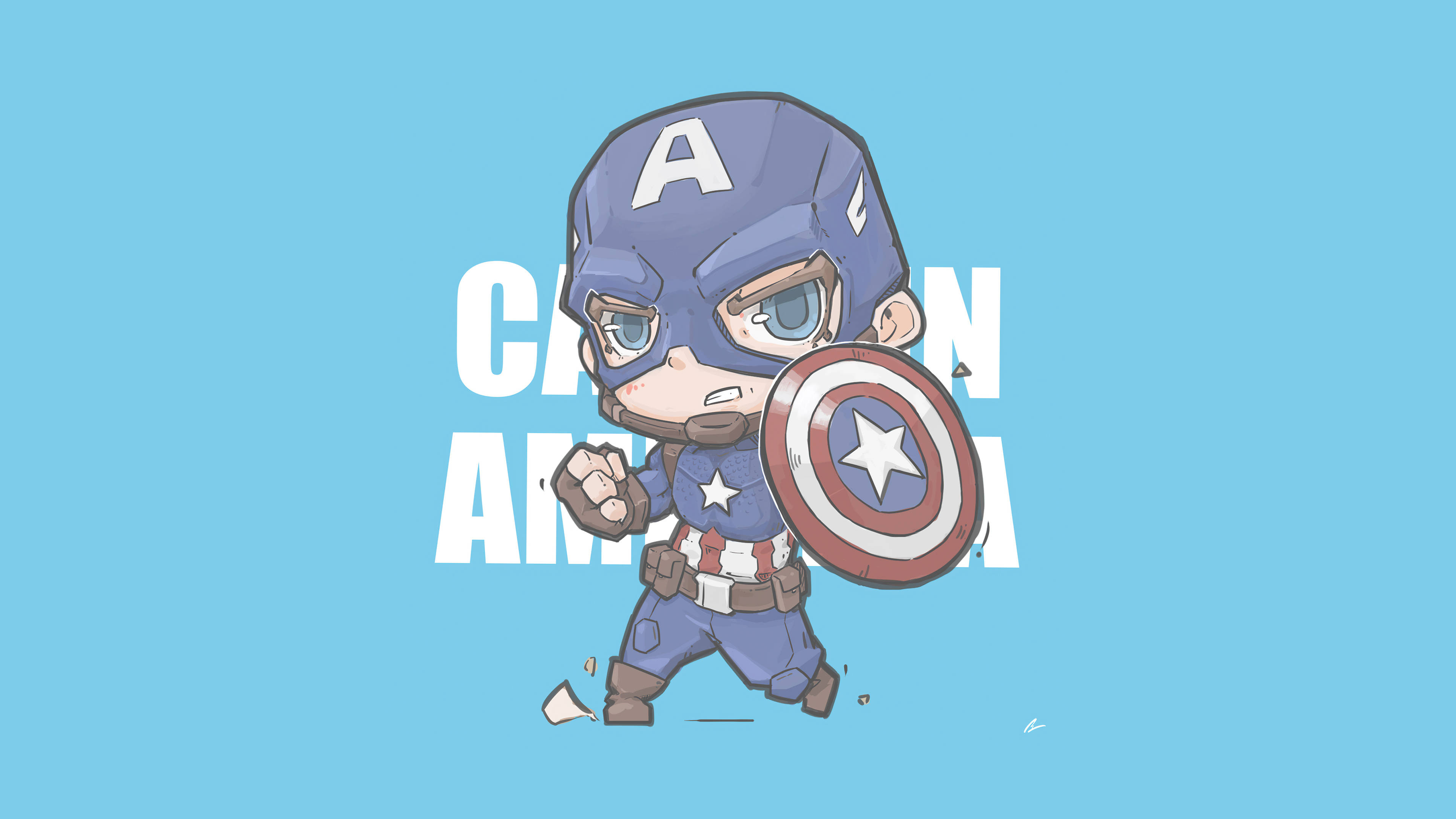 Captain America Portrait Art Wallpapers