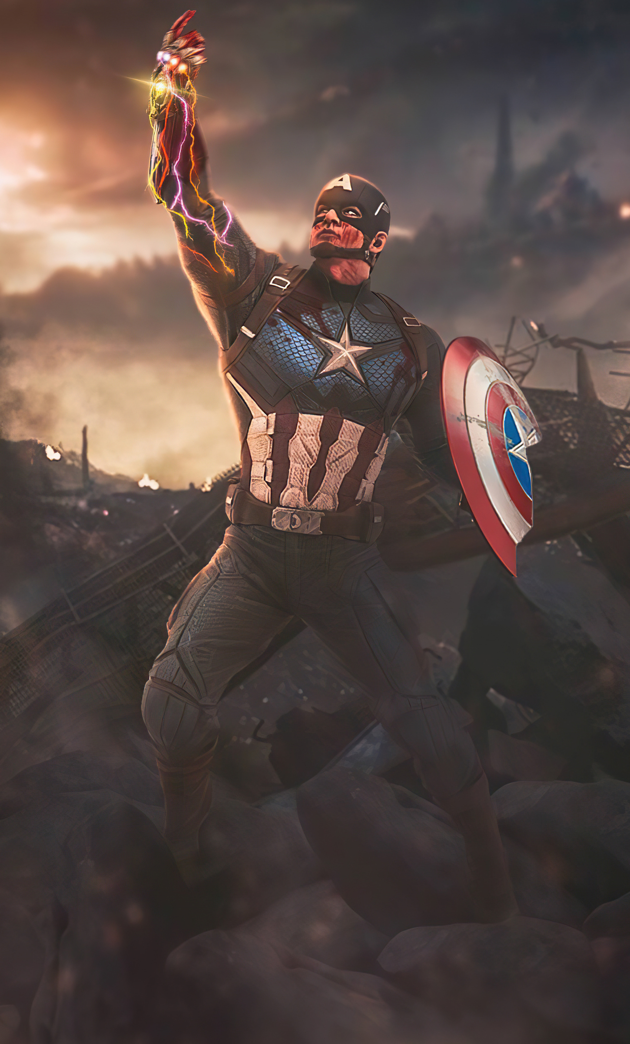 Captain America Shield 4K Iphone Wallpapers