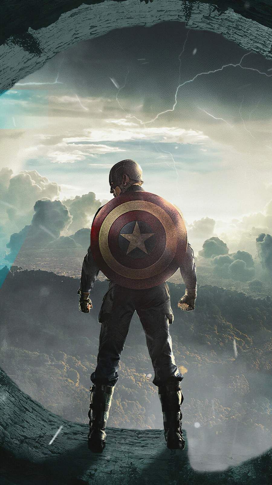 Captain America Shield 4K Iphone Wallpapers