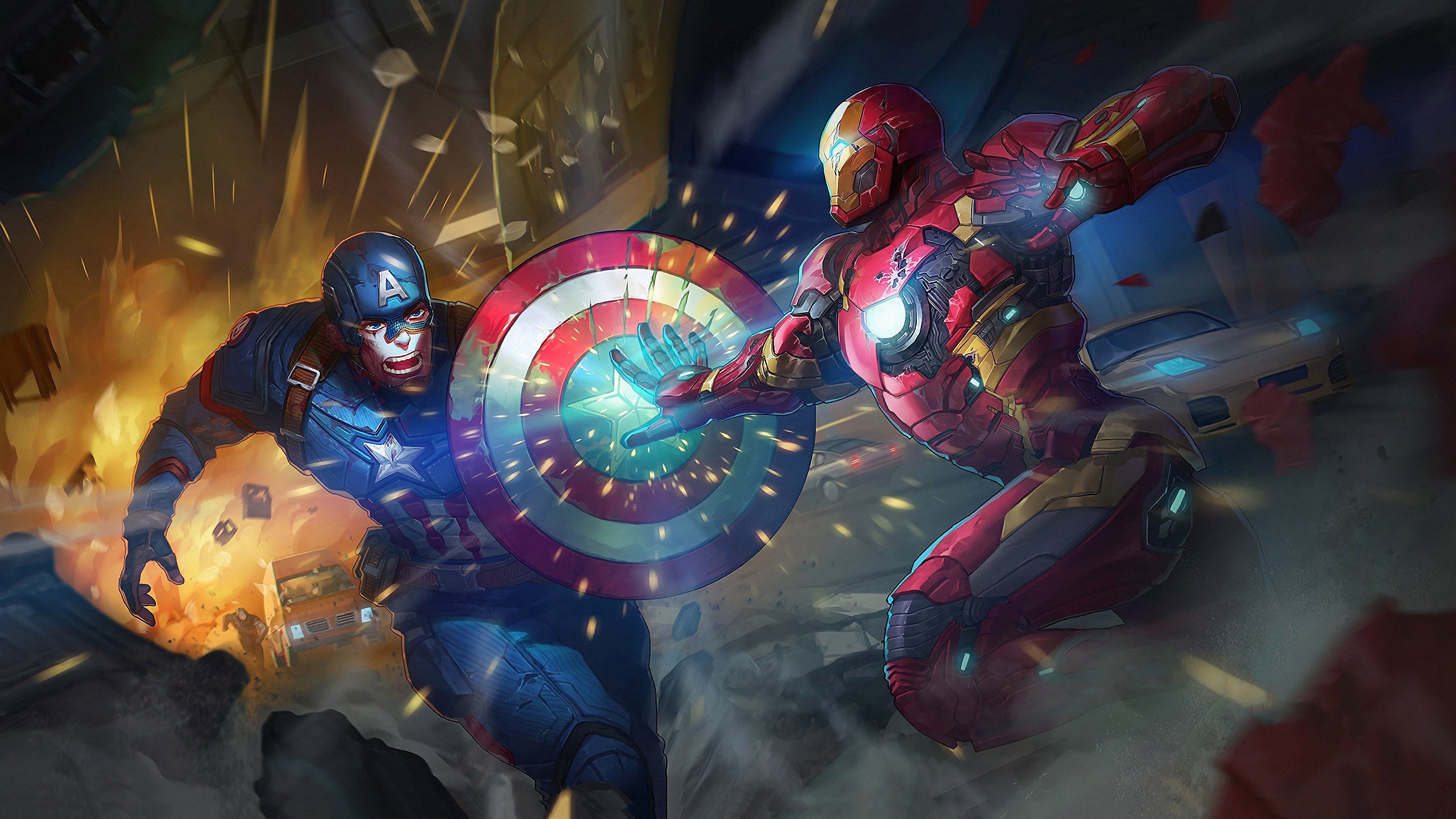 Captain America Vs Iron Man Wallpapers