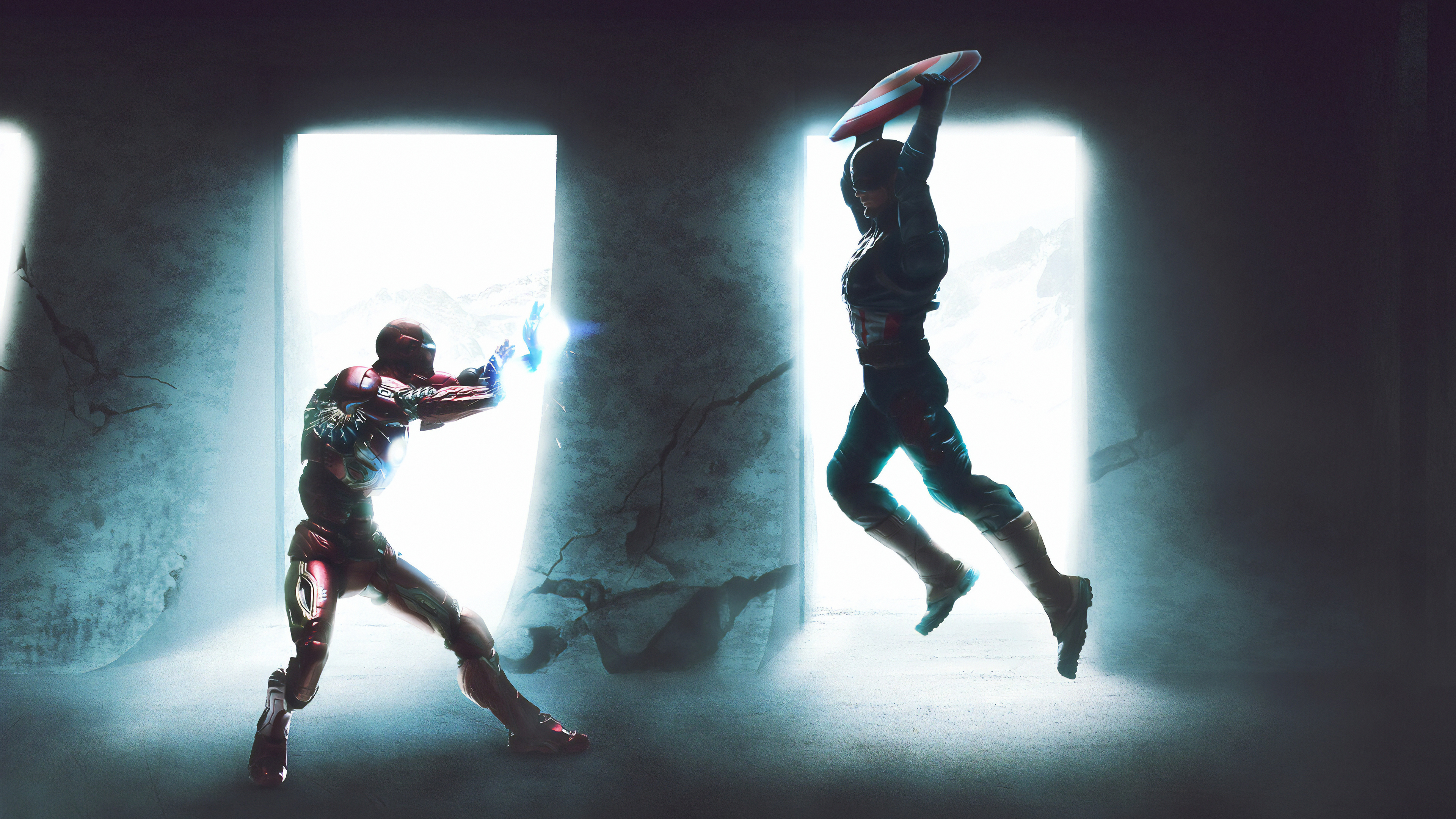 Captain America Vs Iron Man Wallpapers