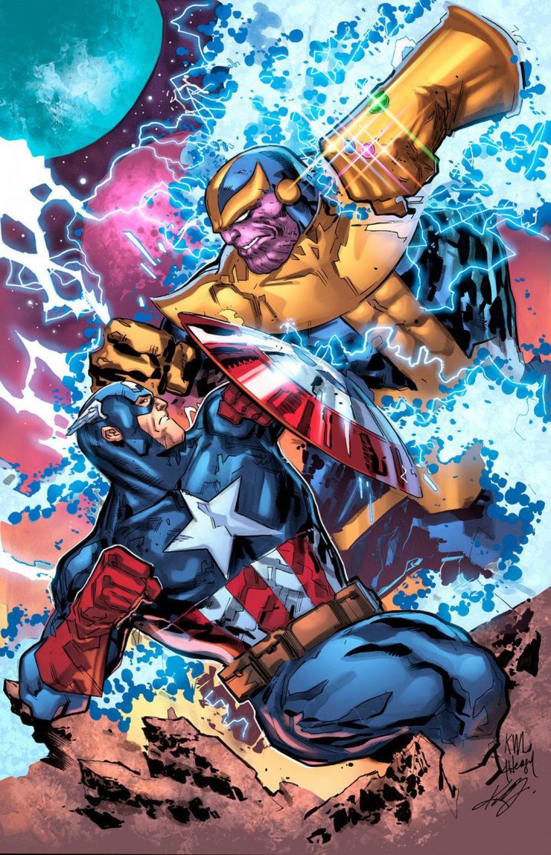 Captain America Vs Thanos Wallpapers