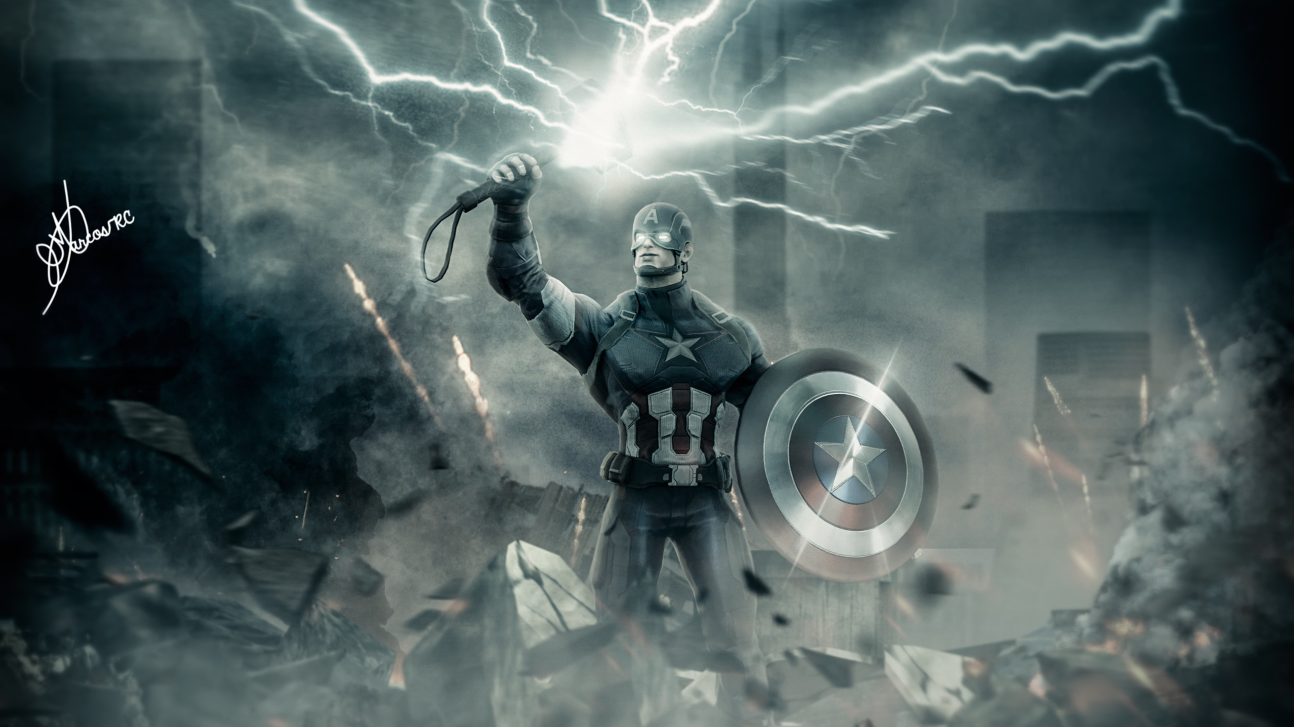 Captain America With Hammer Wallpapers