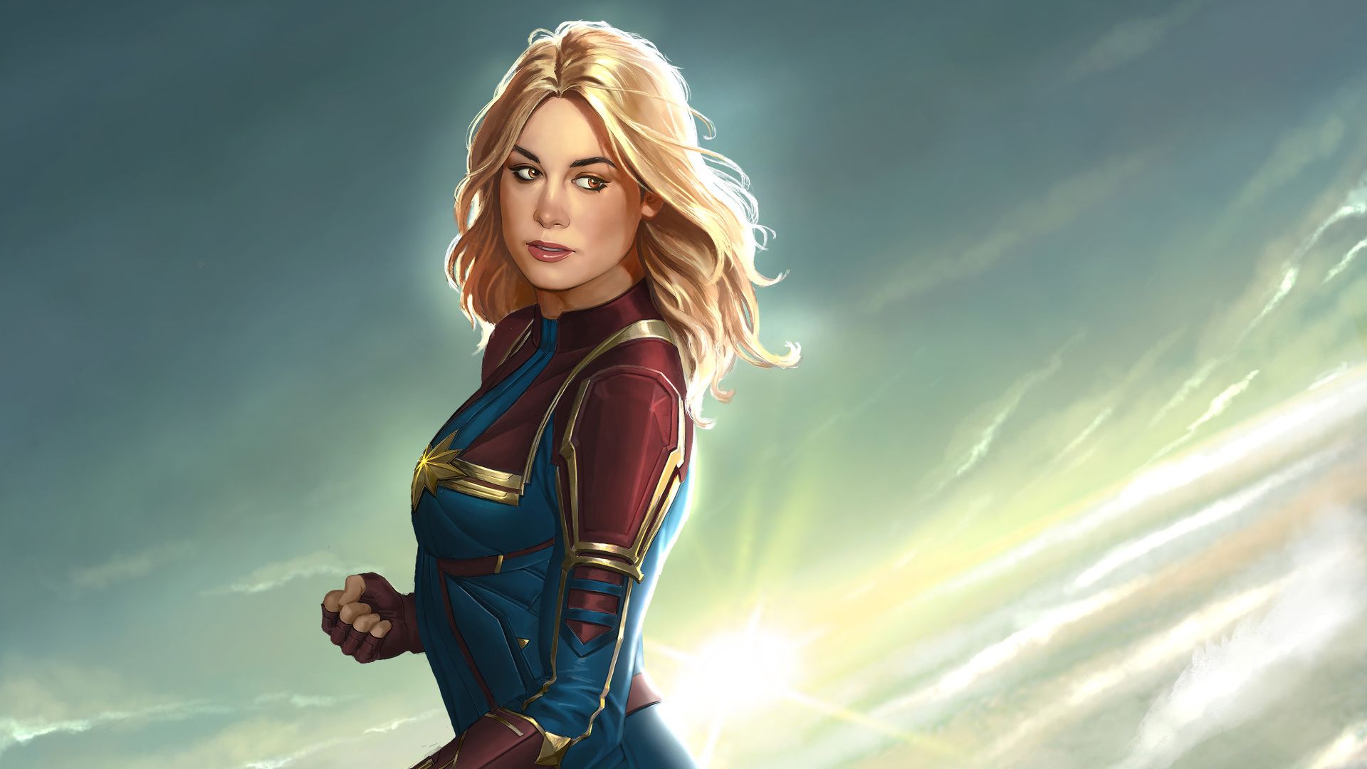 Captain Marvel 4K Cool 2021 Art Wallpapers