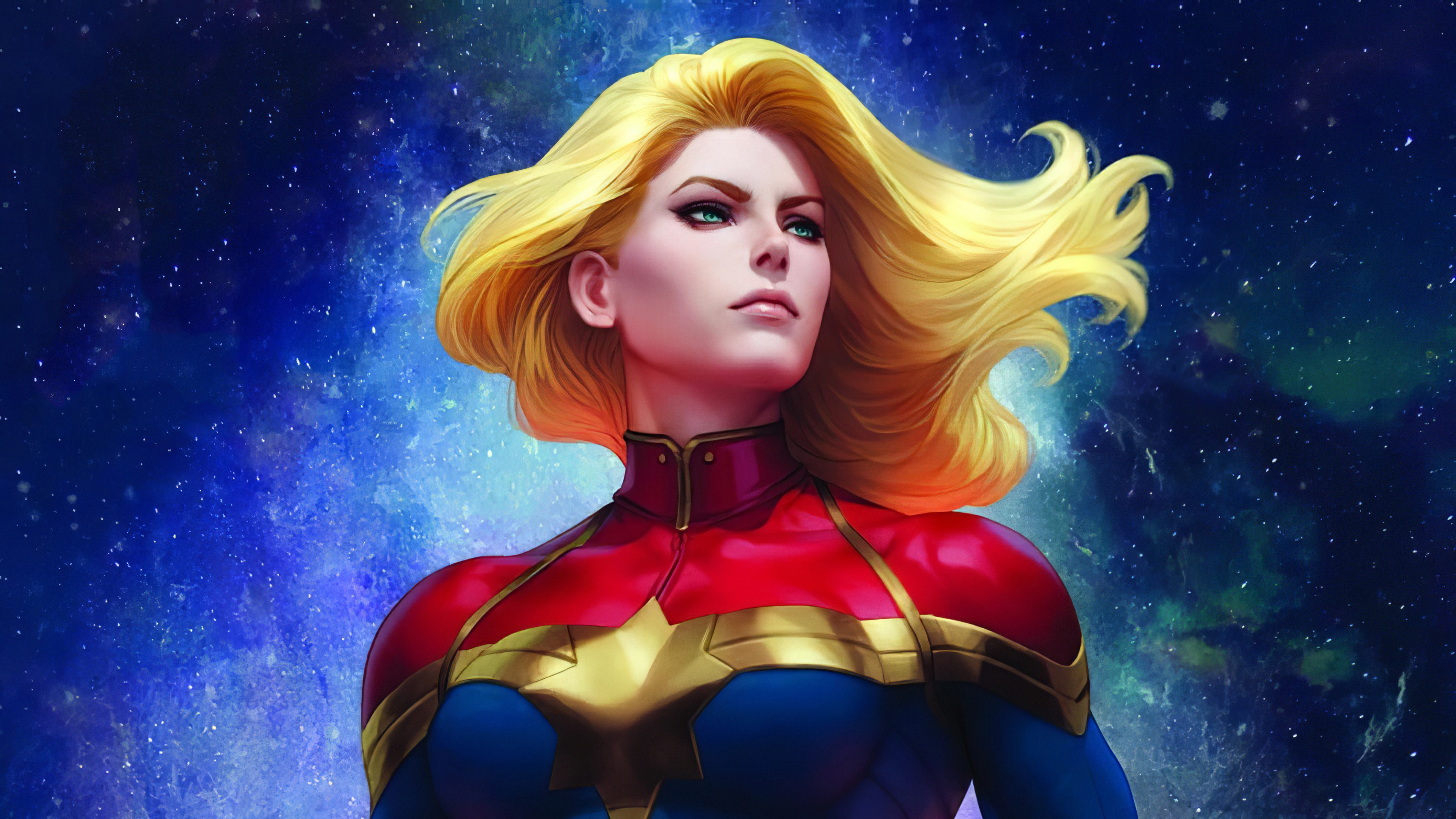 Captain Marvel 4K Cool 2021 Art Wallpapers