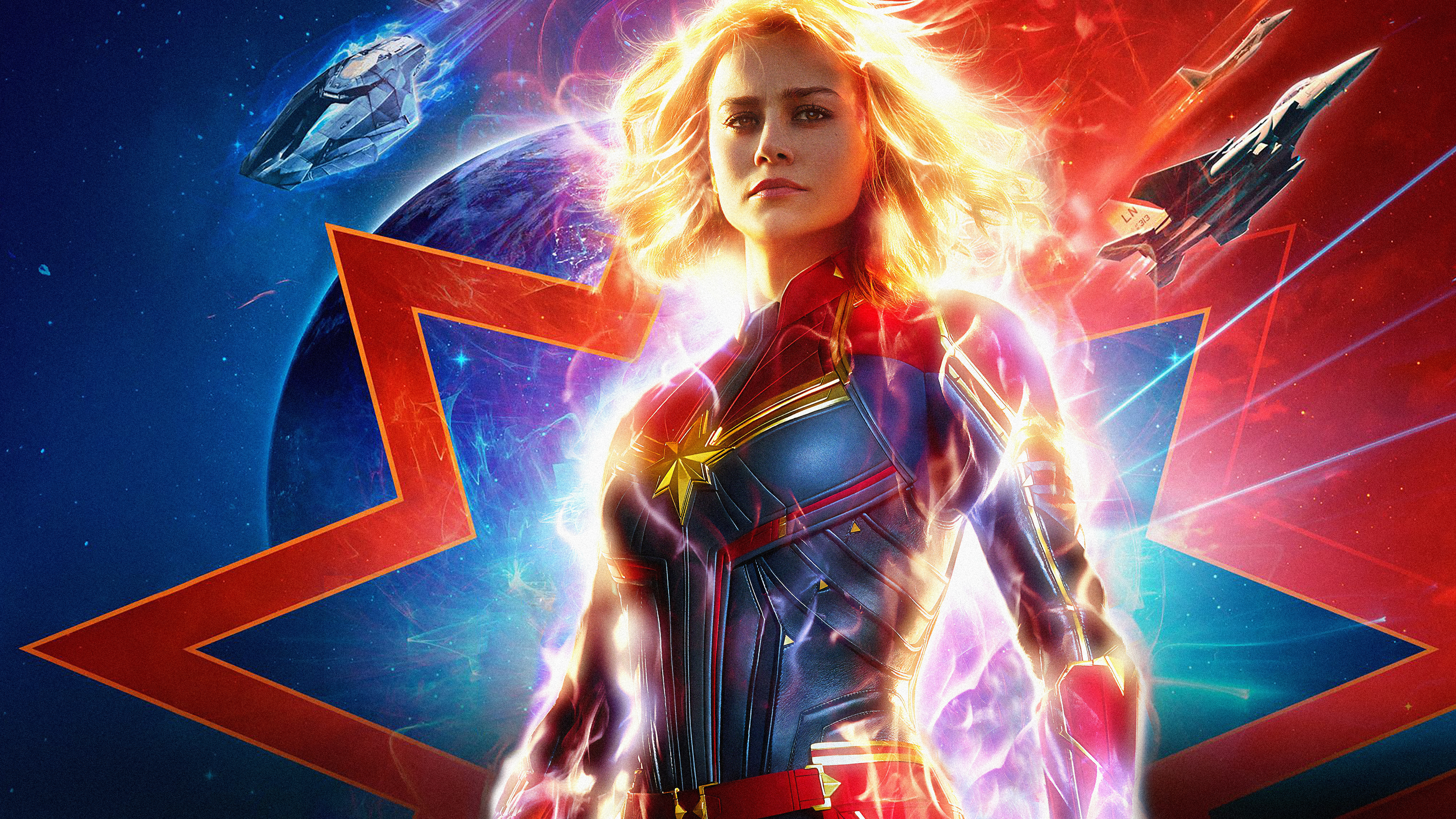 Captain Marvel 4K Cool 2021 Art Wallpapers