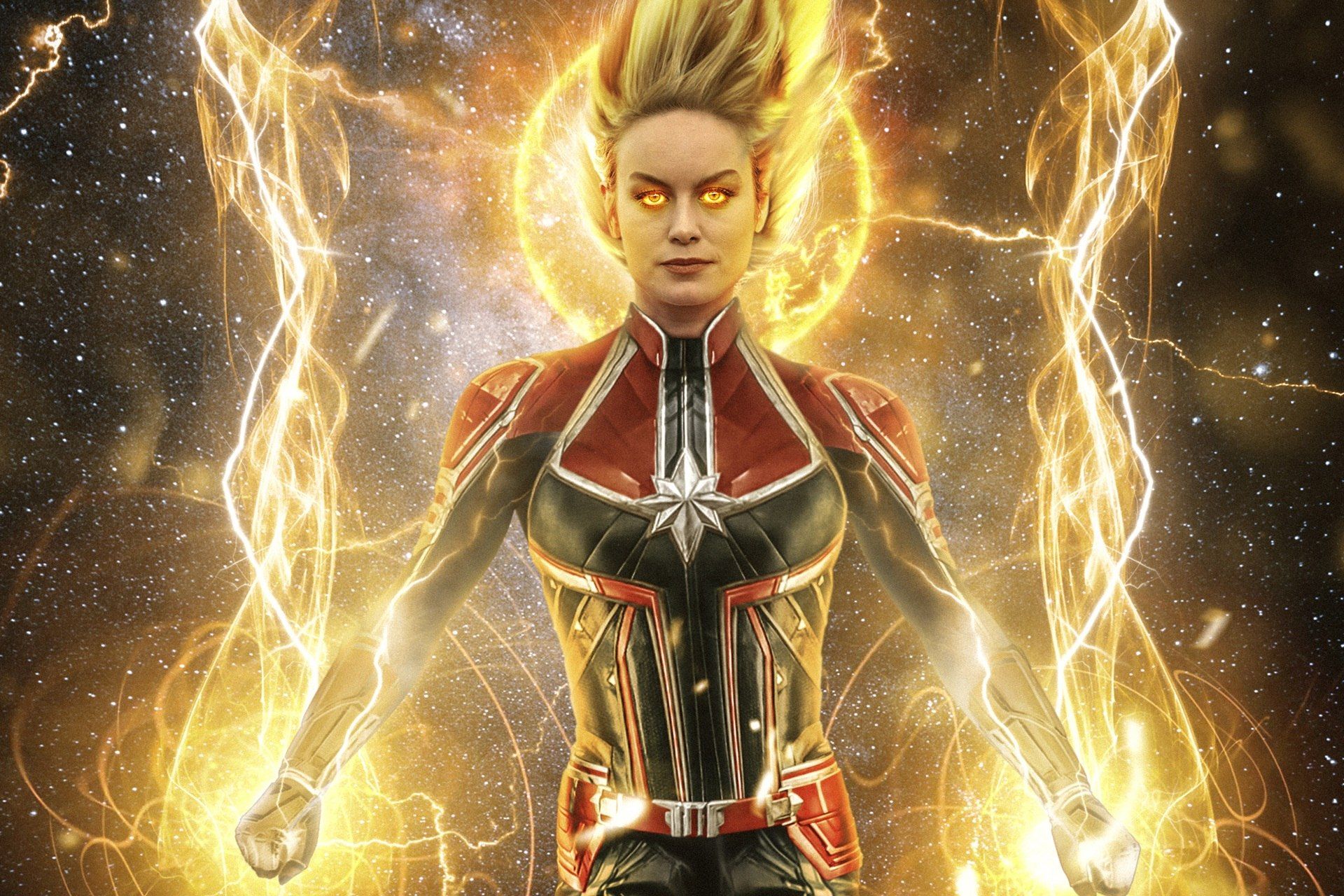 Captain Marvel Angry Wallpapers