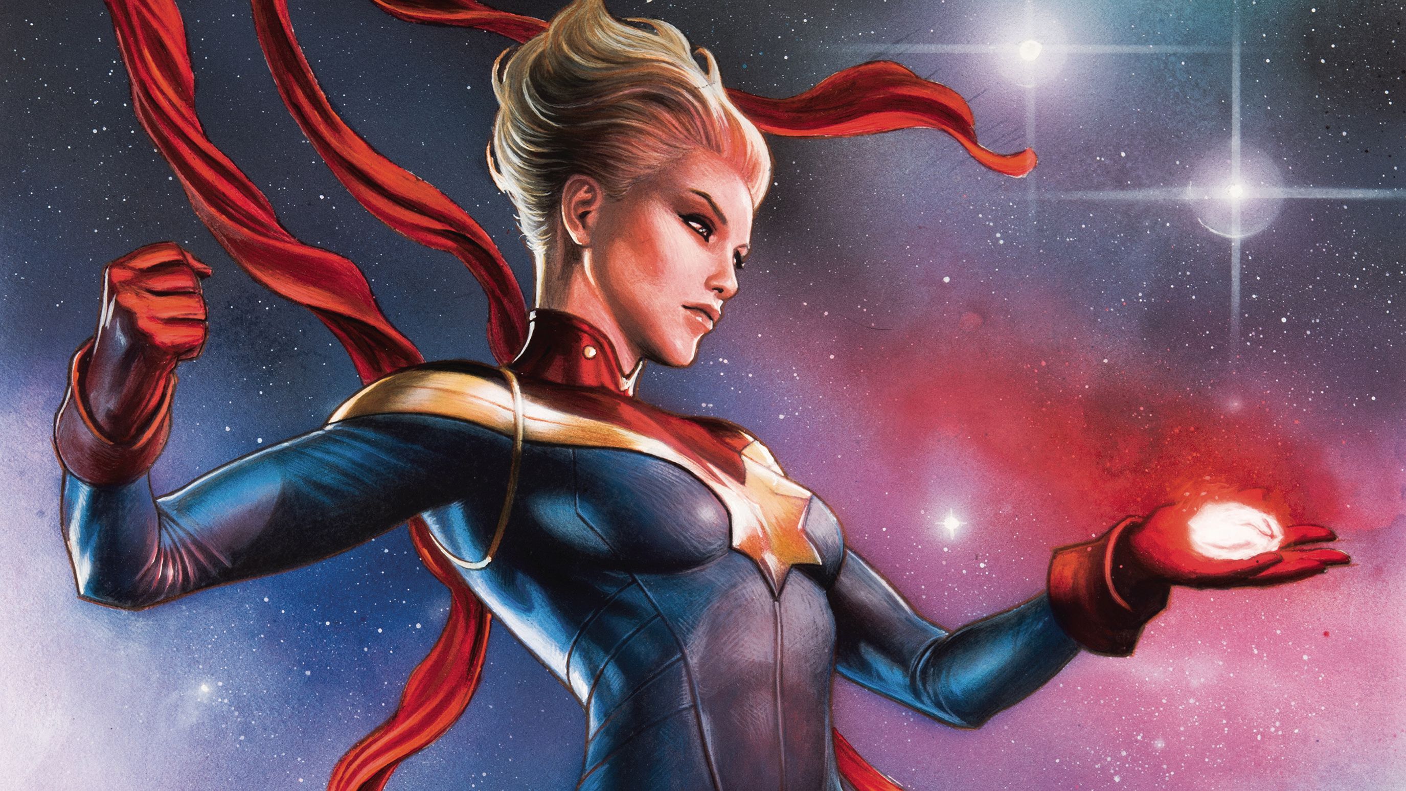 Captain Marvel Comic Art Wallpapers