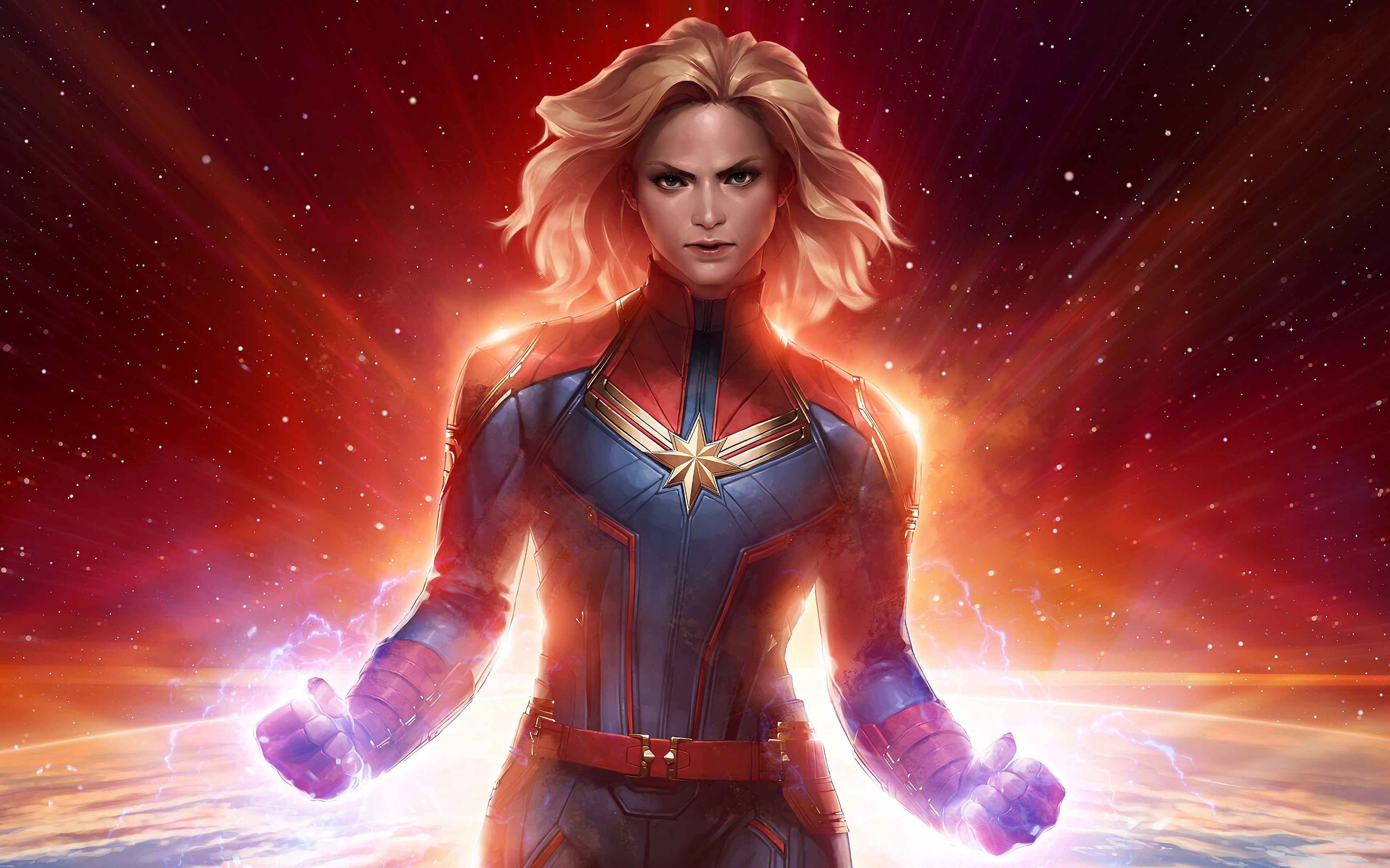 Captain Marvel Comic Art Wallpapers