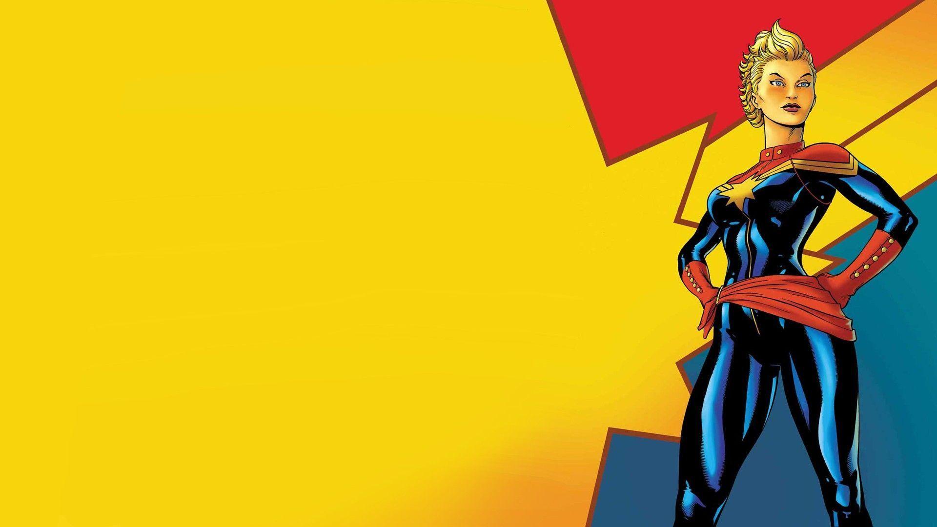 Captain Marvel Comic Art Wallpapers