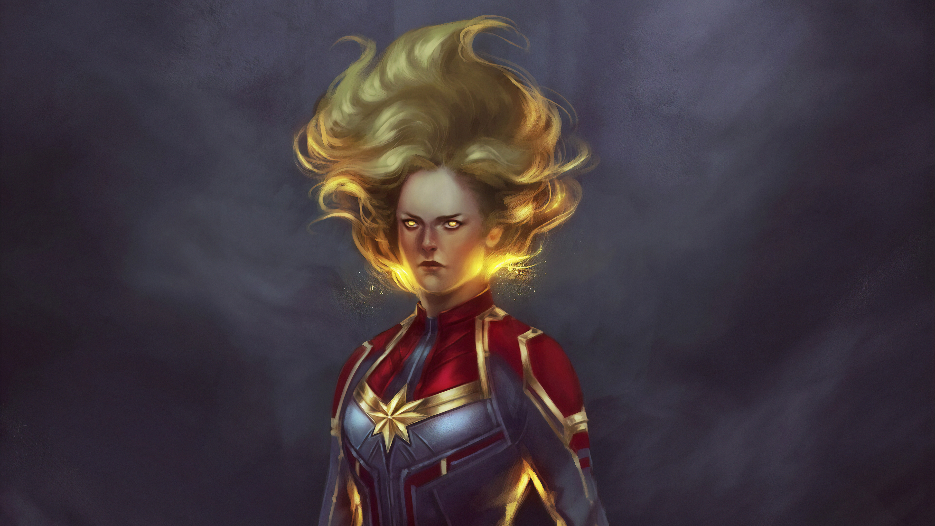 Captain Marvel Comic Art Wallpapers