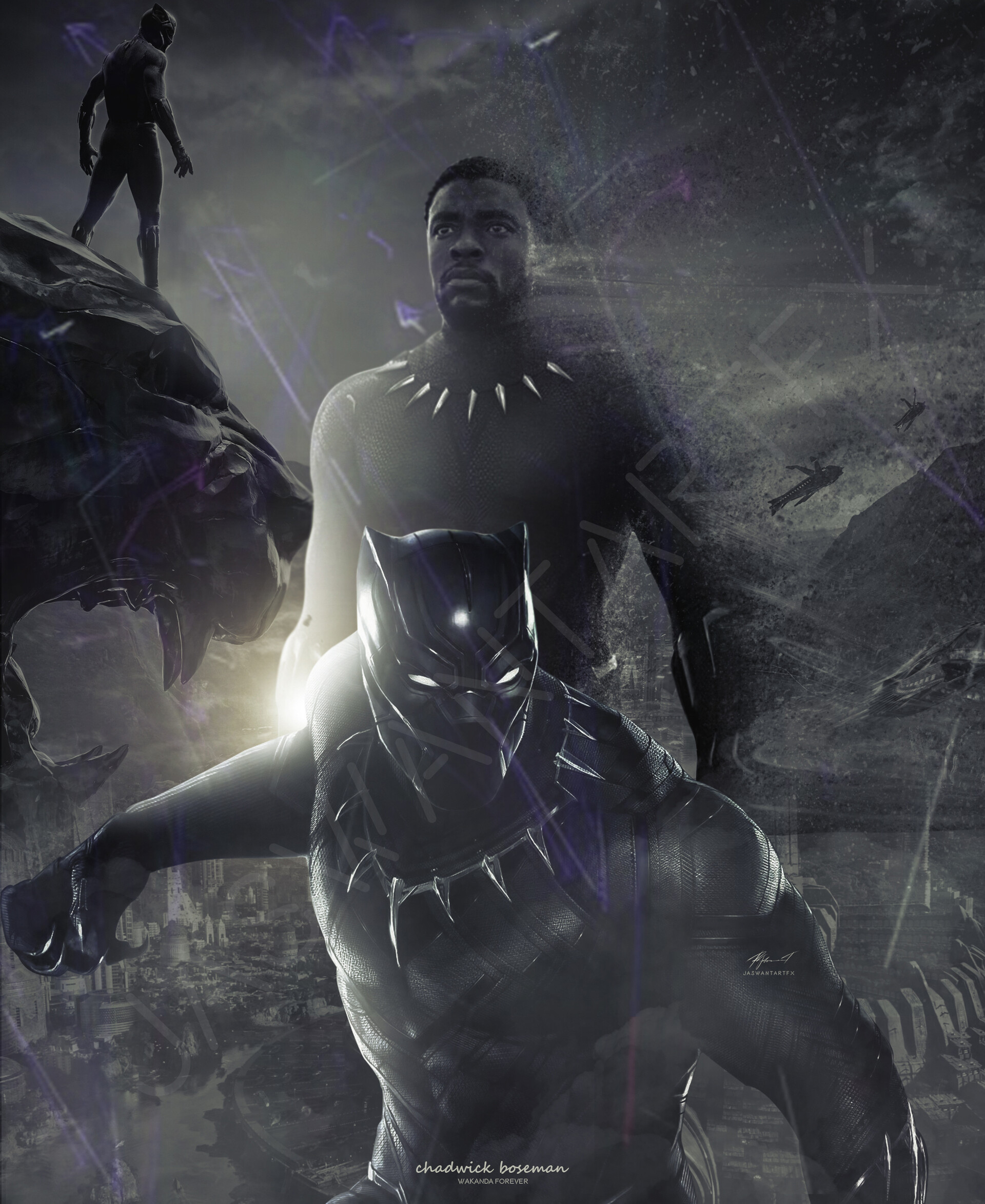 Chadwick Boseman Black Panther Tribute Wallpapers