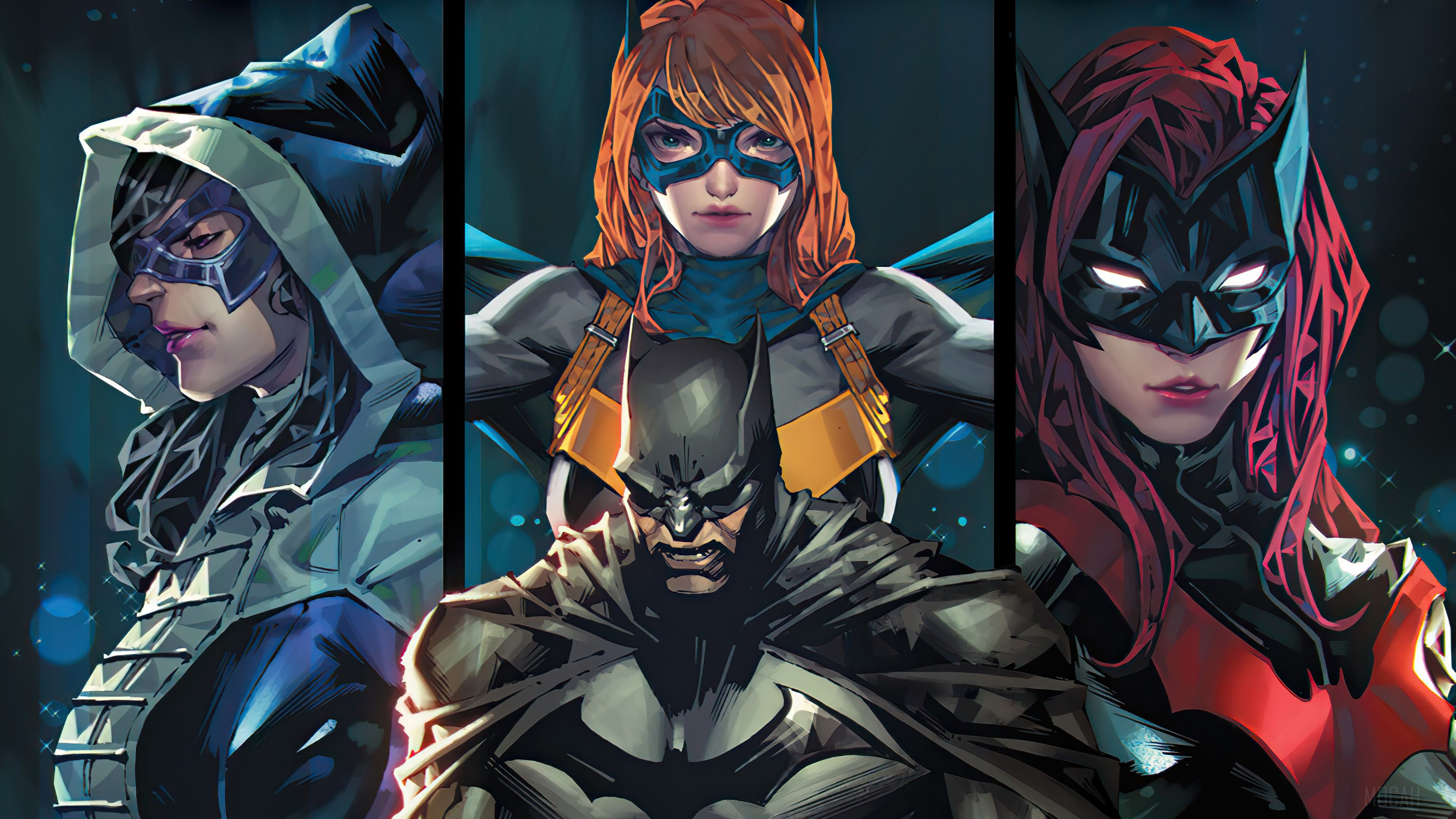 Dc Comics Batgirl And Batman Team Wallpapers