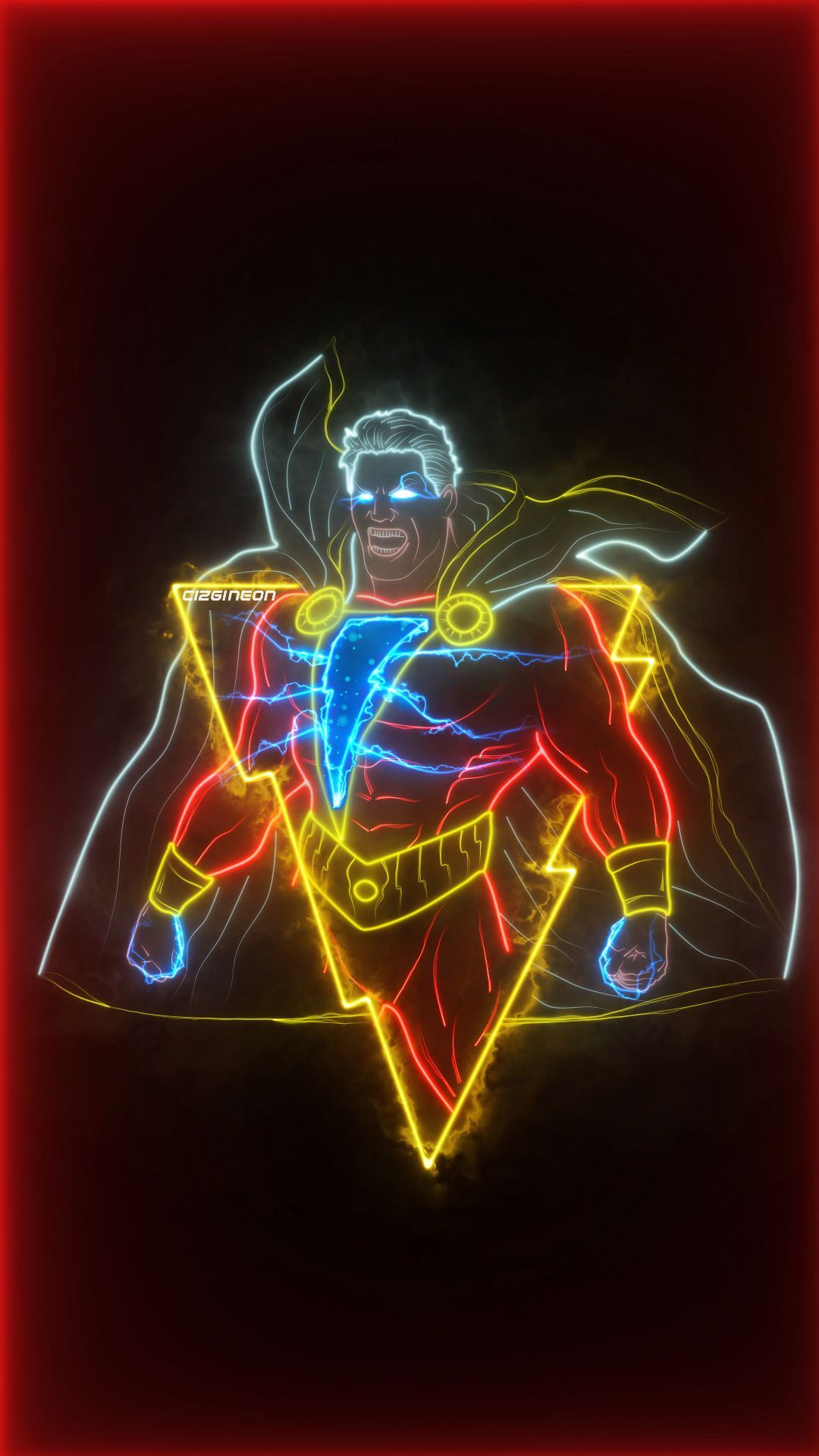 Dc Flash Neon Art Wallpapers