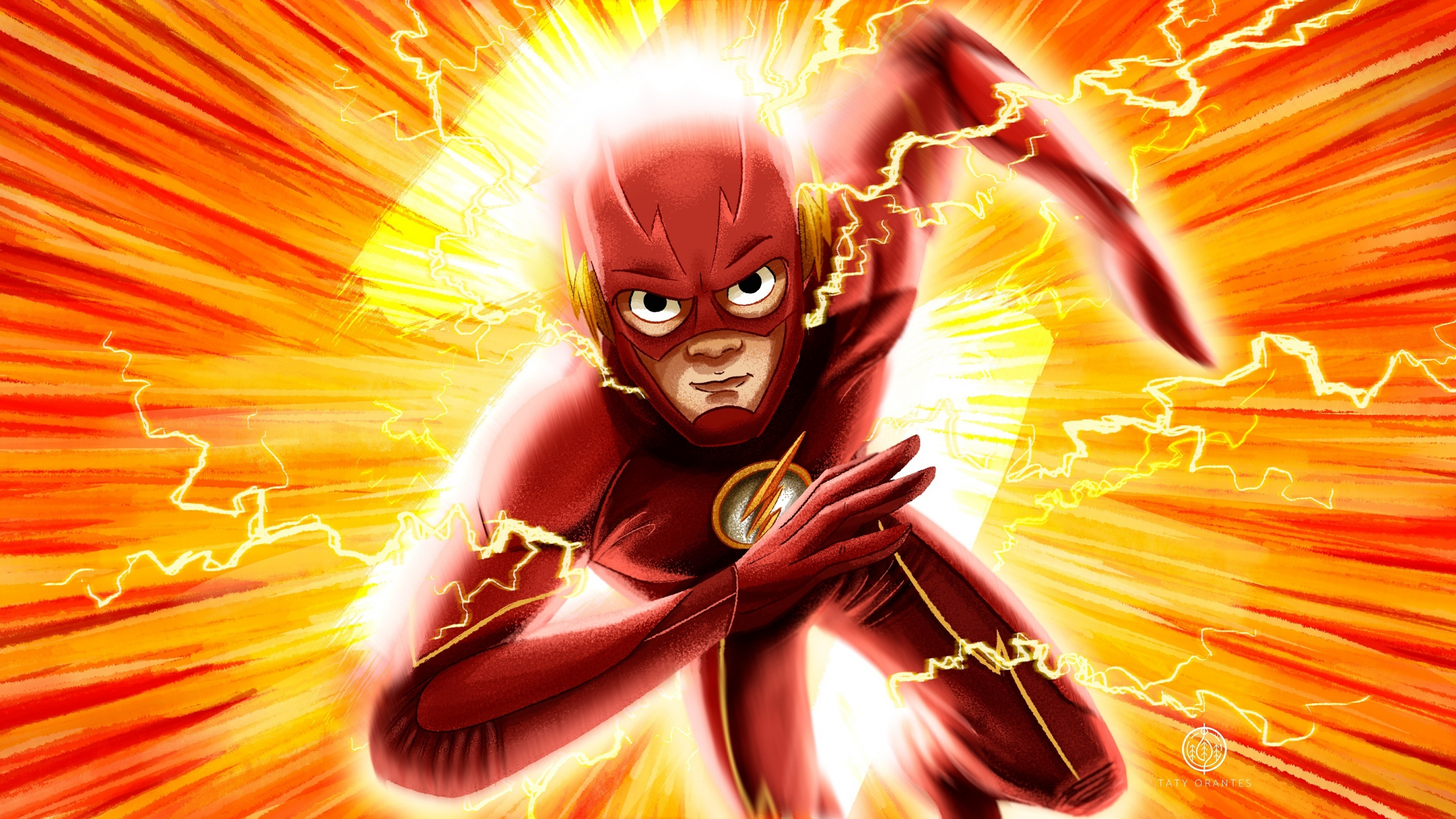 Dc Flash Running Art Wallpapers