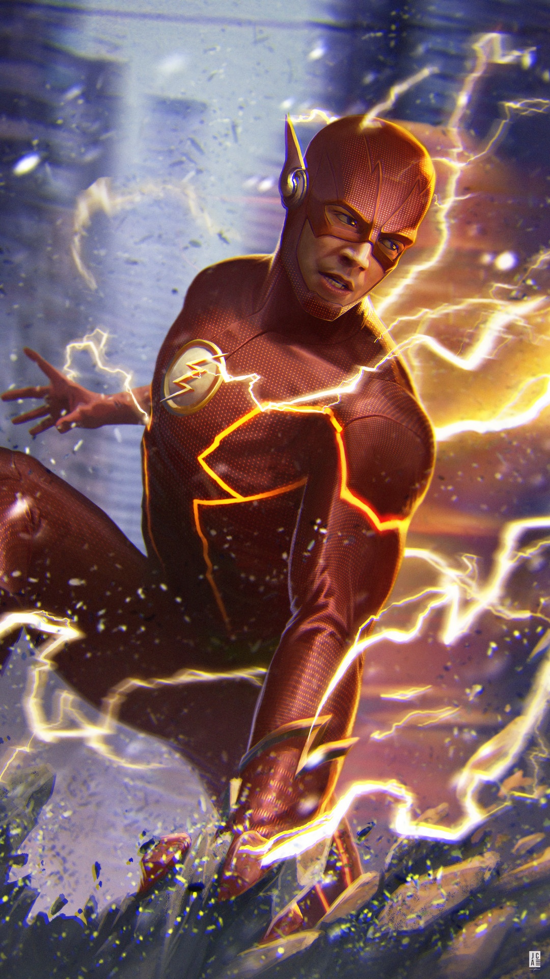 Dc Flash Running Art Wallpapers