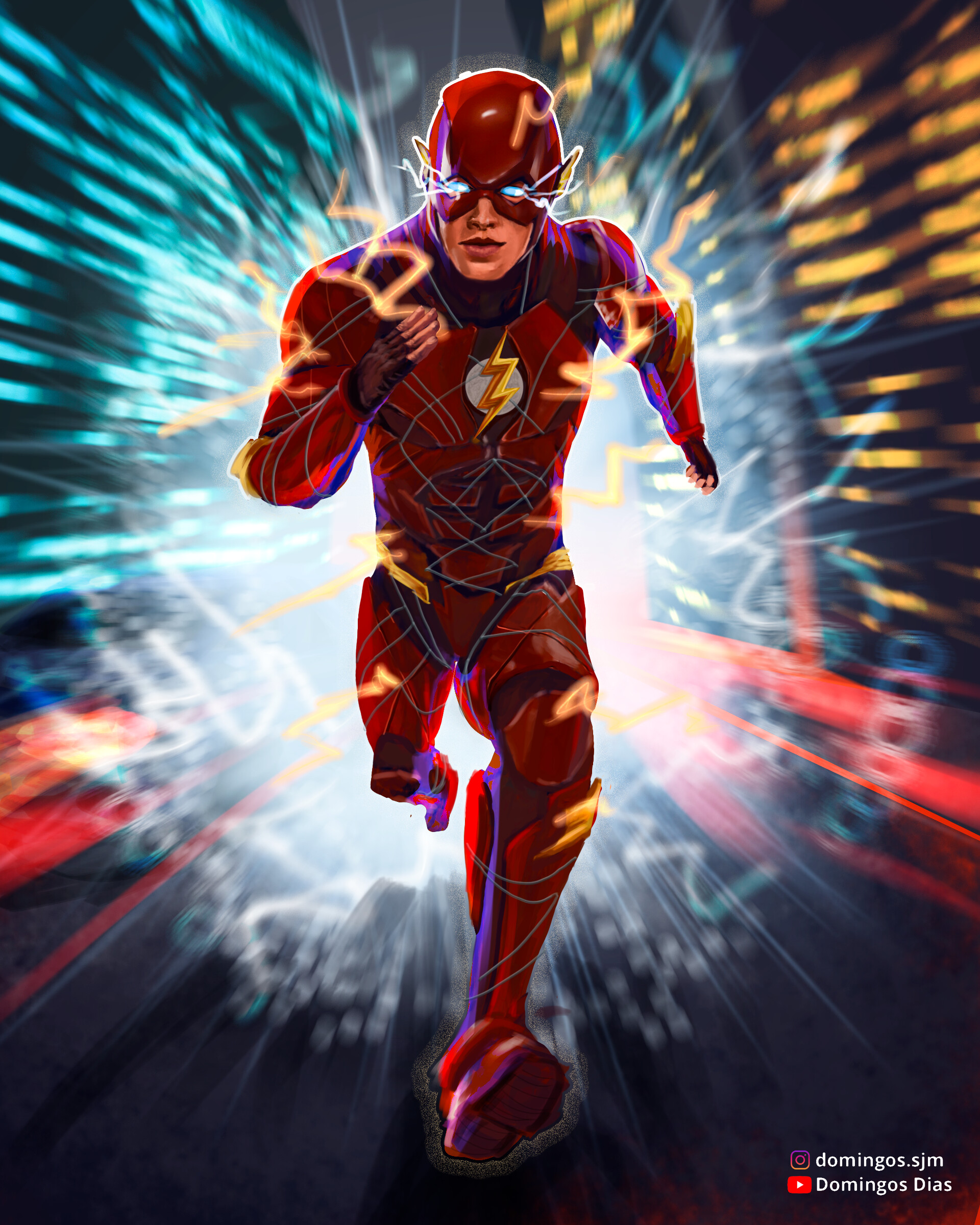 Dc Flash Running Art Wallpapers