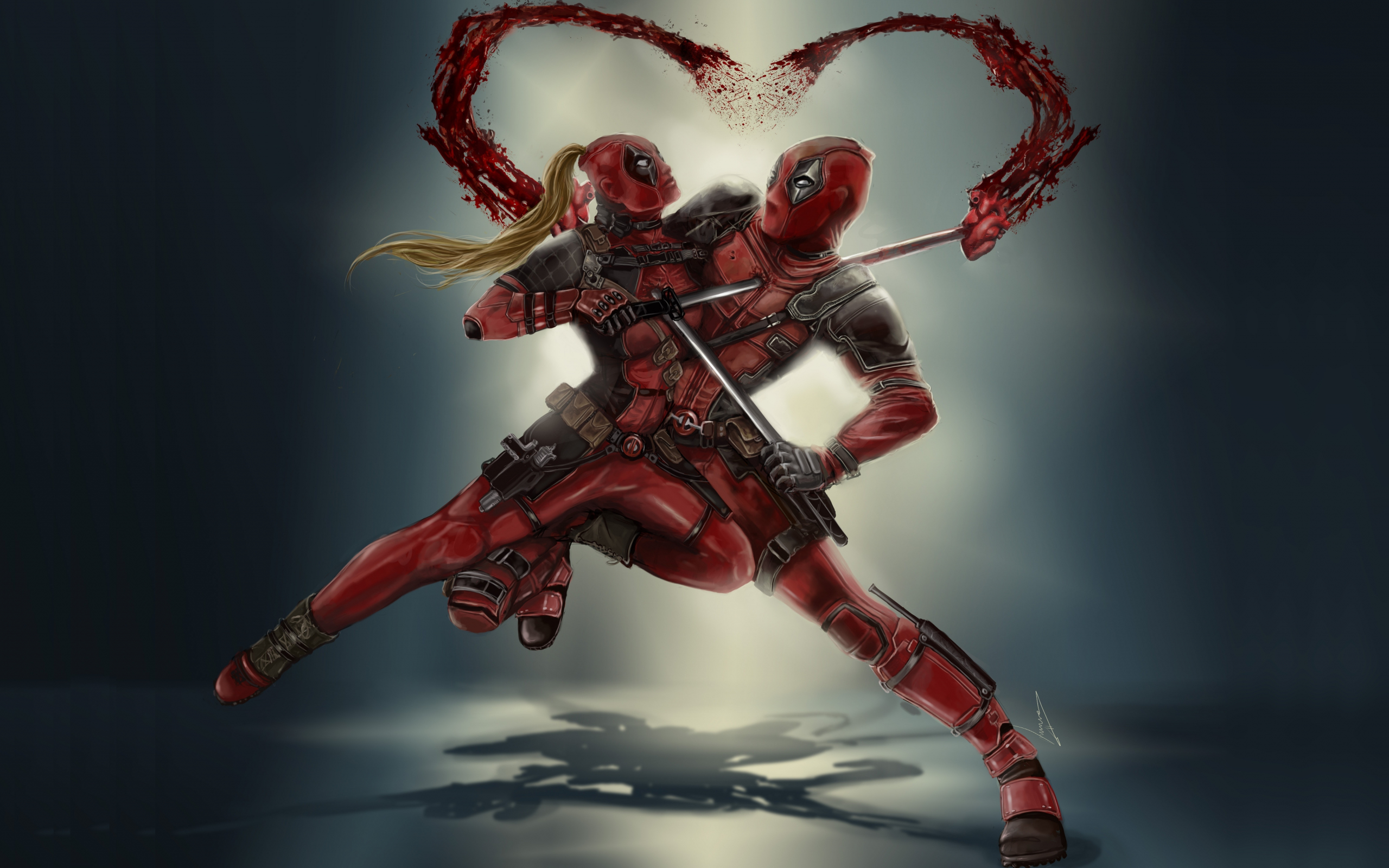 Deadpool Heart Wallpapers