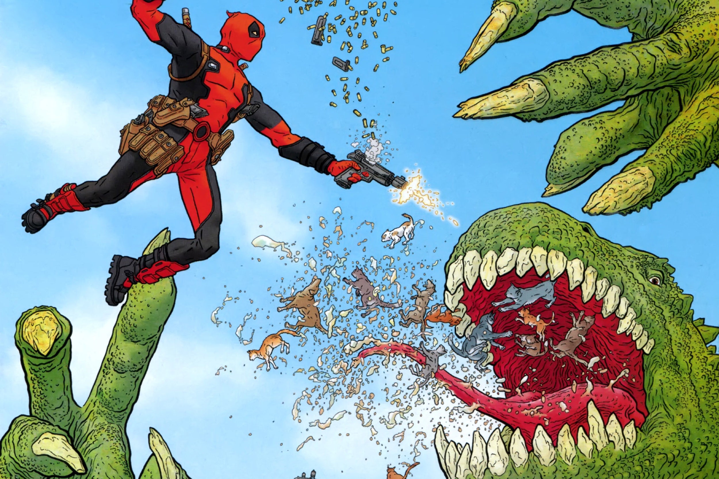 Deadpool Marvel Comic Art Wallpapers