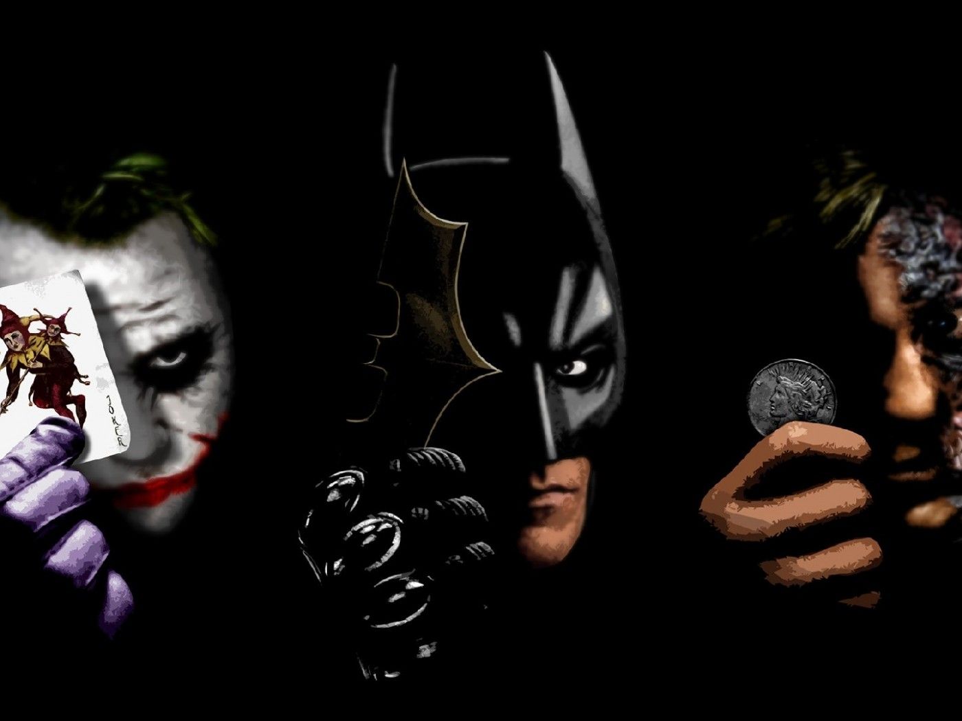 Deathstroke, Two Face And Joker Wallpapers