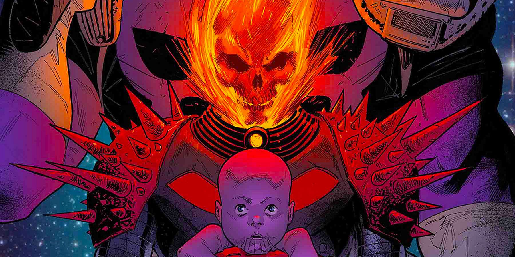 Ghost Rider And Baby Thanos Wallpapers