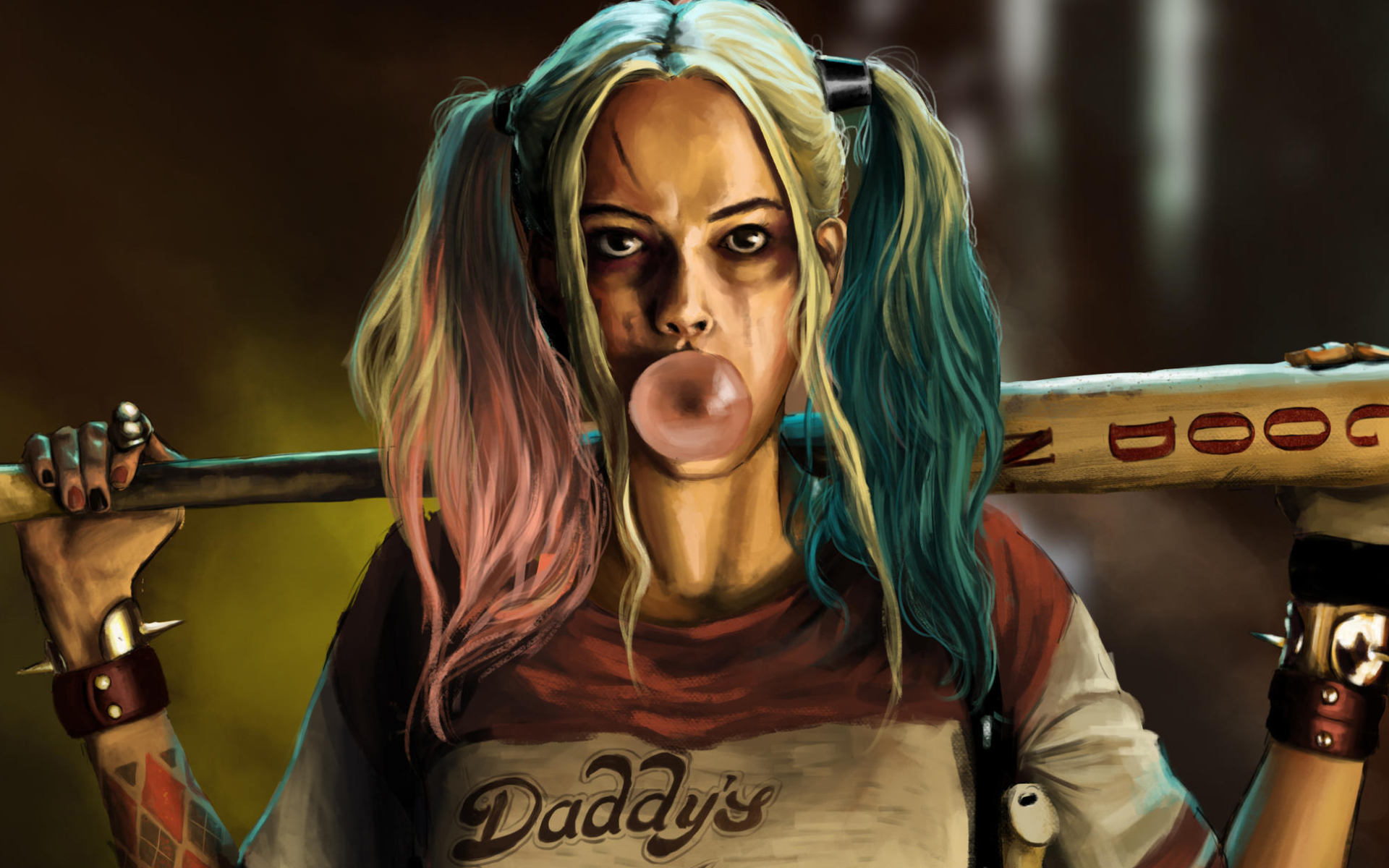 Harley Quinn With Baseball Bat Wallpapers