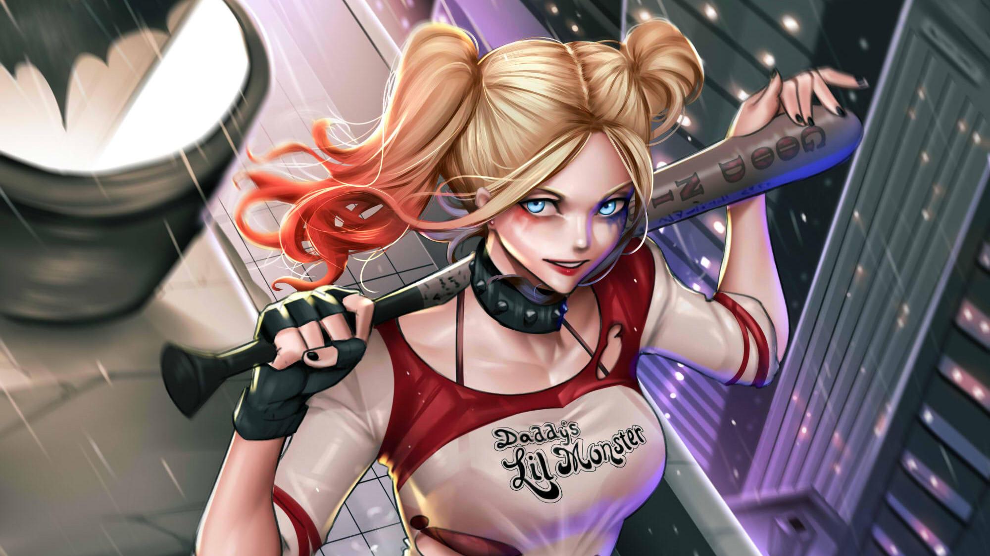 Harley Quinn With Baseball Bat Wallpapers