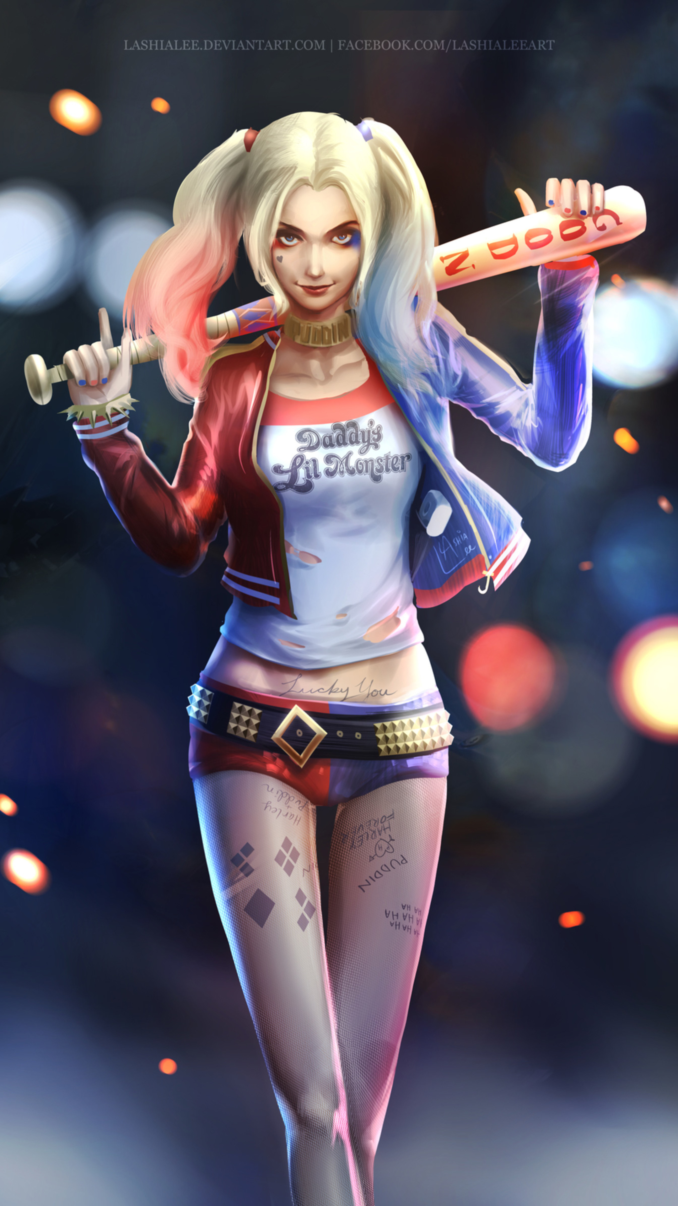 Harley Quinn With Baseball Bat Wallpapers