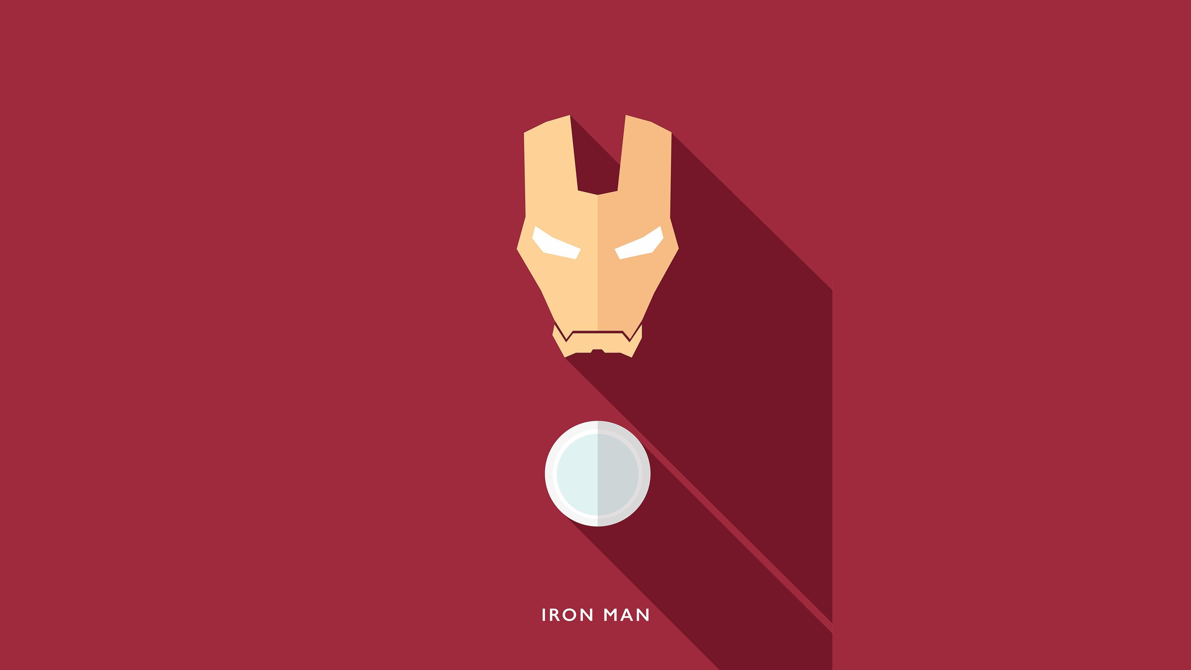 Iron Man 4K Minimal Superher Wallpapers