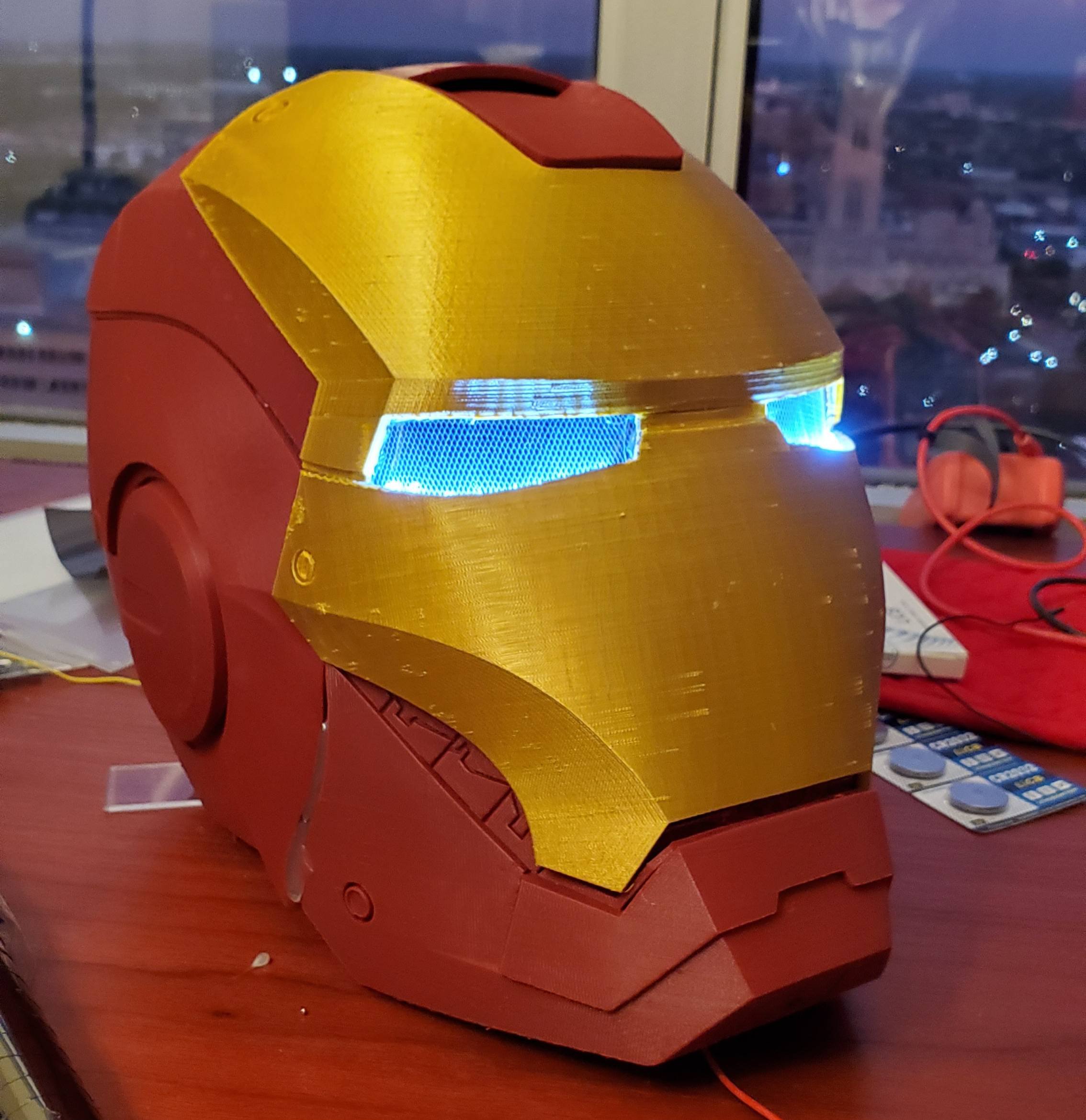 Iron Man Helmet Glowing Eyes Wallpapers