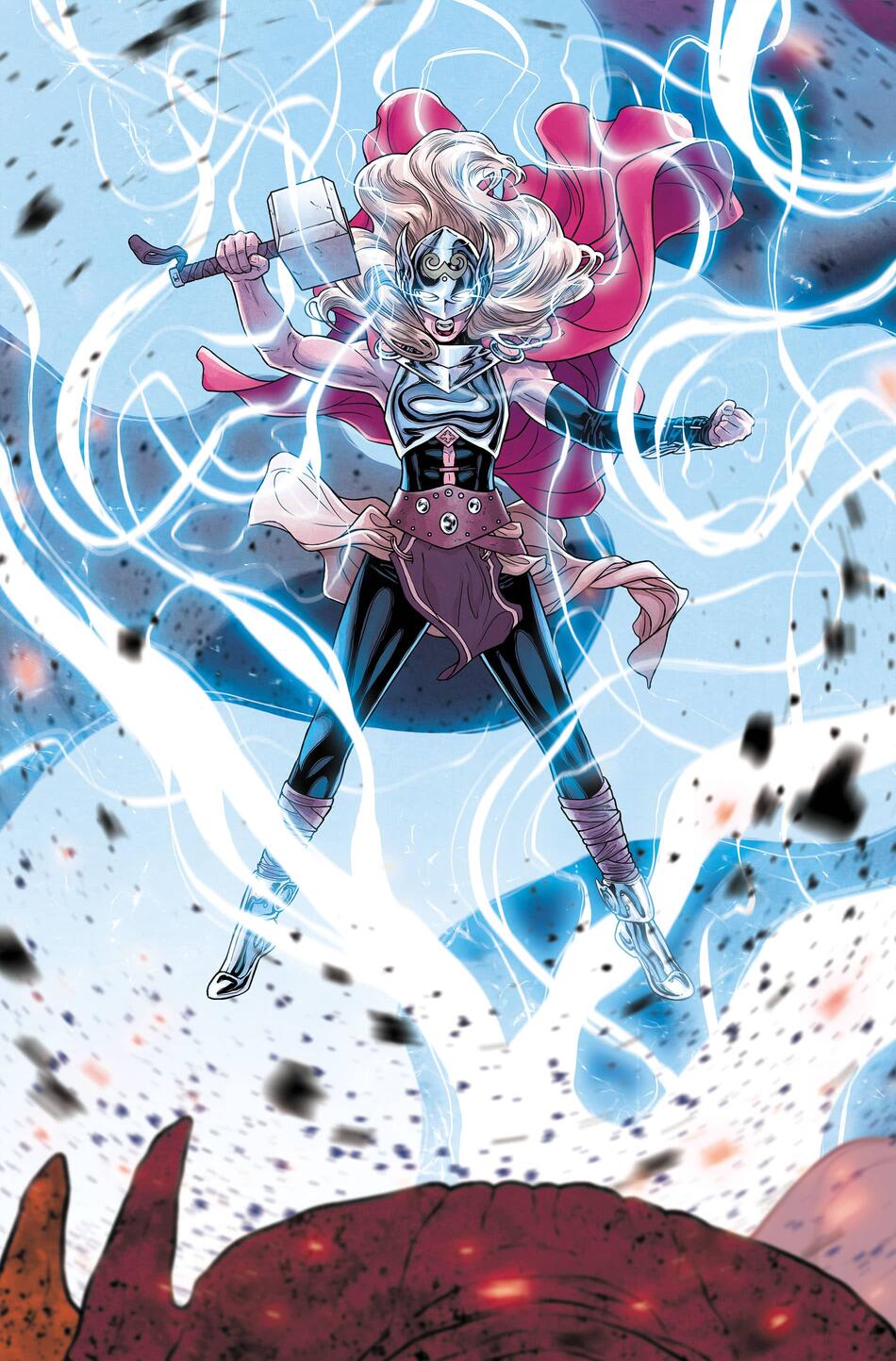 Jane Foster Lifting Mjolnir Art Wallpapers