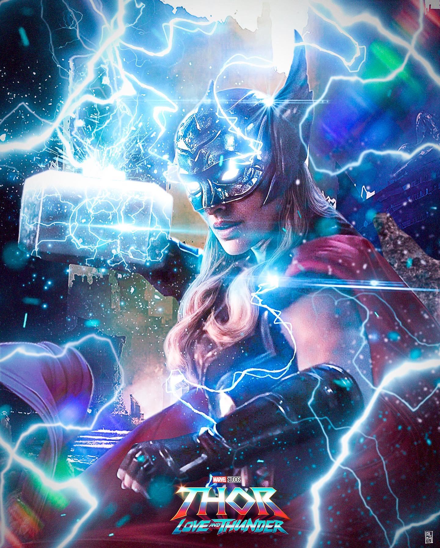 Jane Foster Lifting Mjolnir Art Wallpapers