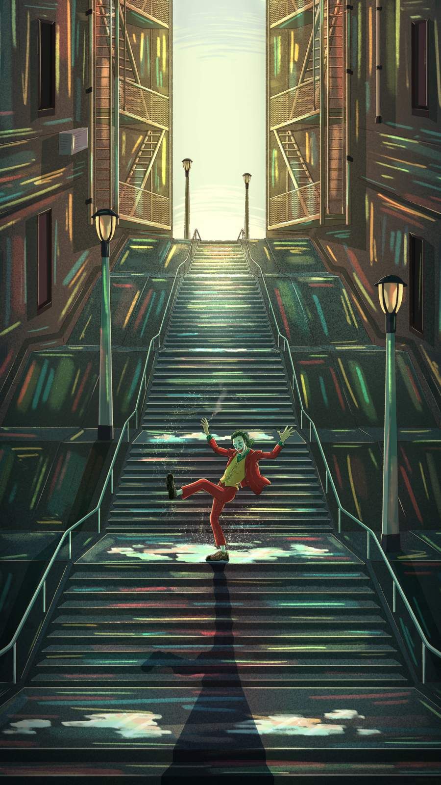 Joker Dance On Stairs Wallpapers