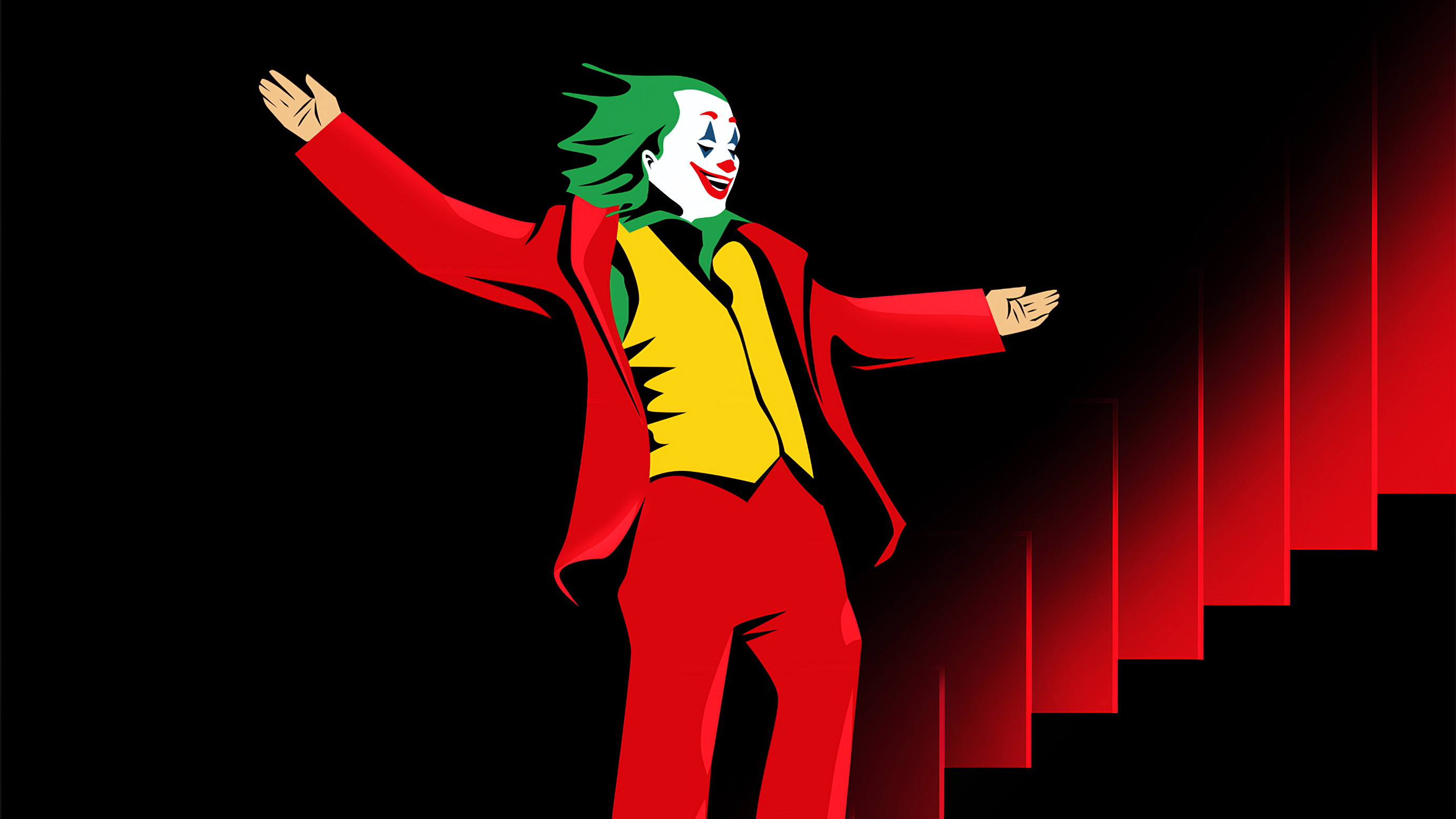 Joker Dance On Stairs Wallpapers