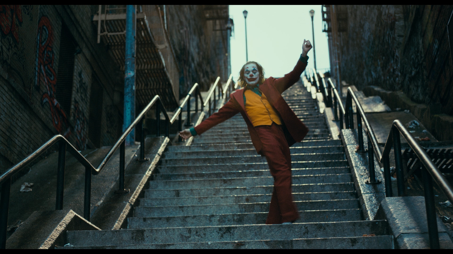 Joker Dancing On Stairs Wallpapers