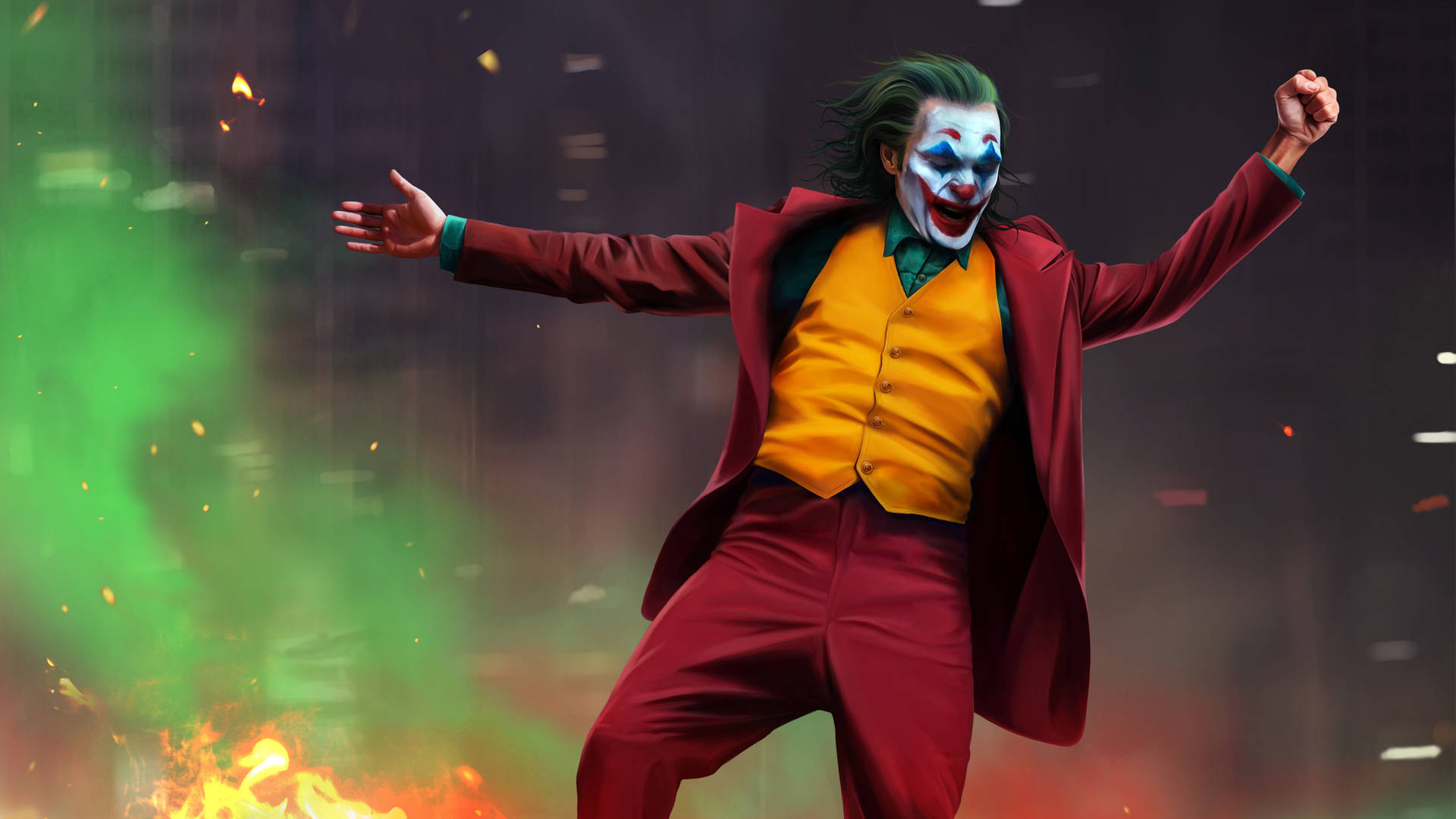 Joker Dancing On Stairs Wallpapers