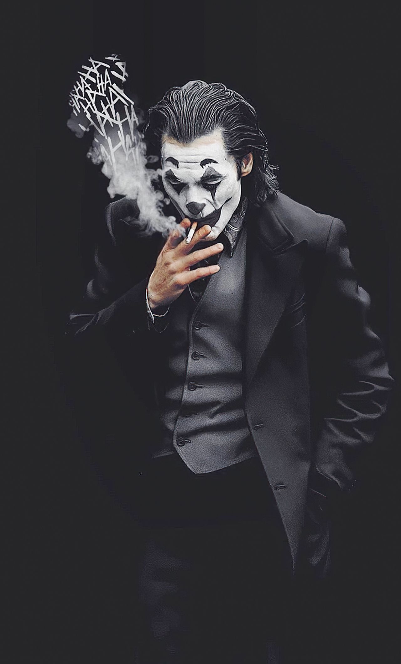 Joker Smoking 4K Portrait Wallpapers