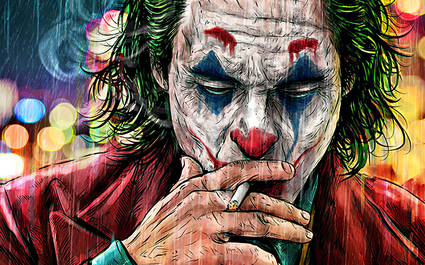 Joker Smoking 4K Portrait Wallpapers