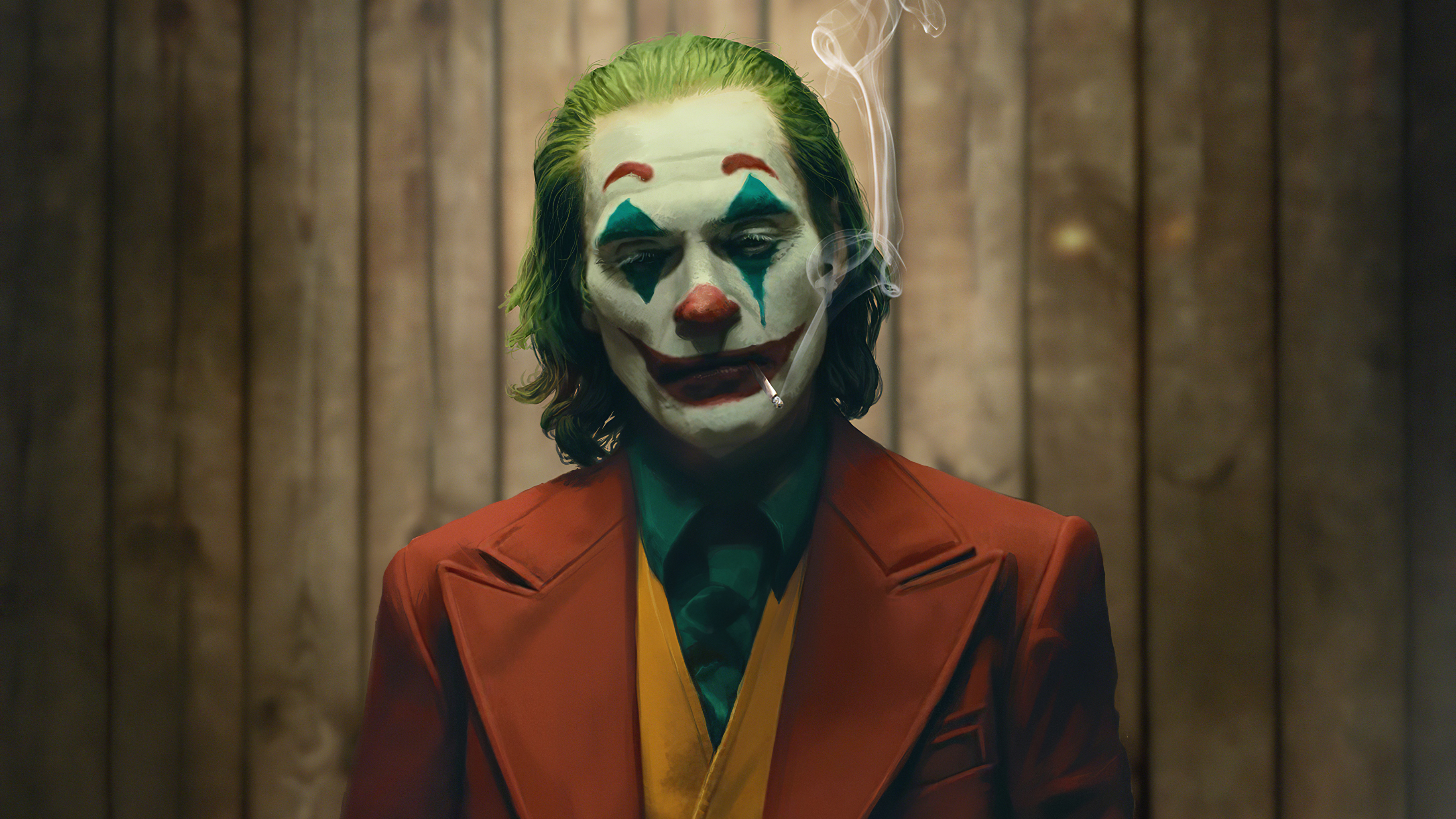 Joker Smoking 4K Portrait Wallpapers