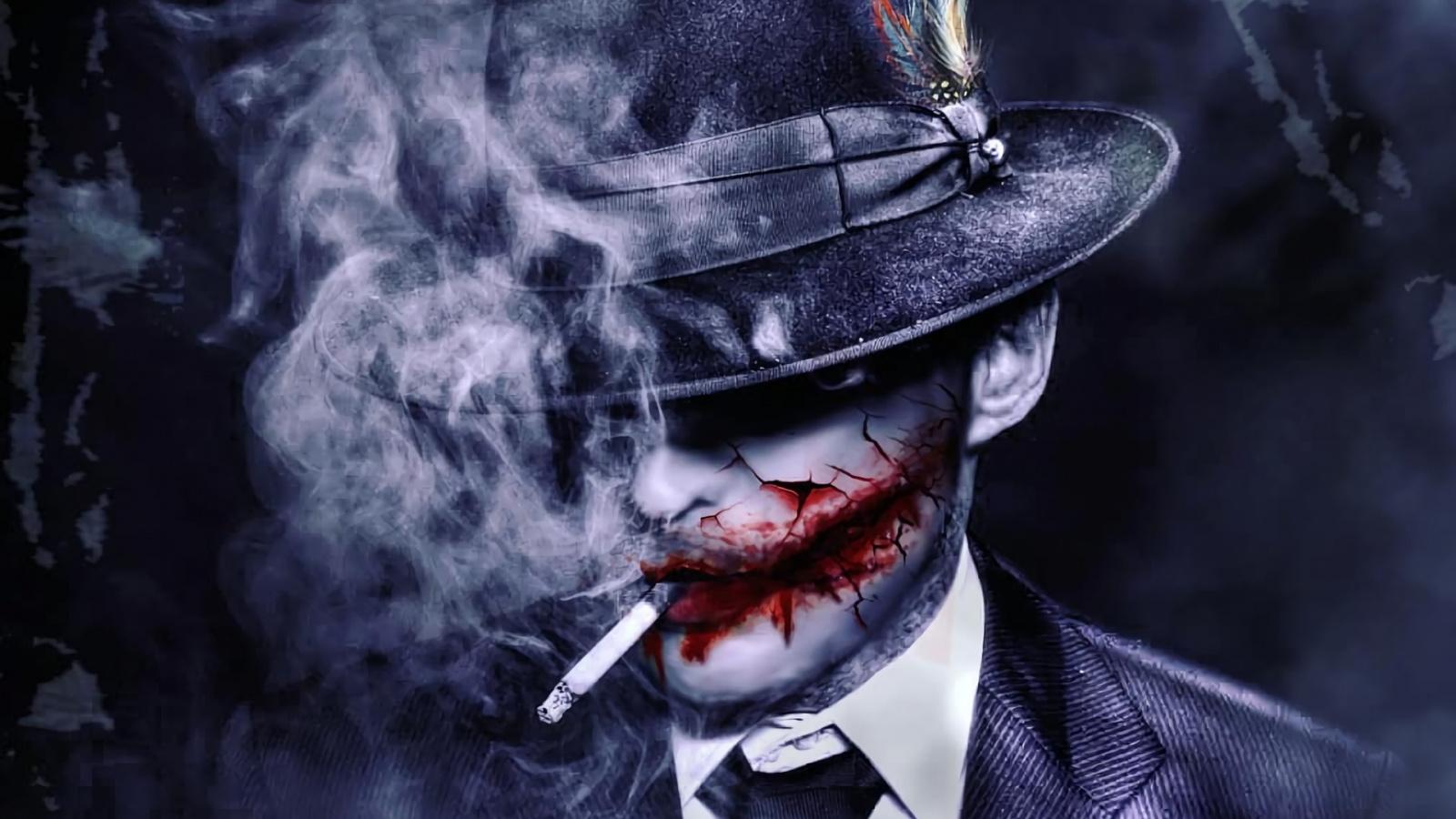 Joker Smoking 4K Portrait Wallpapers