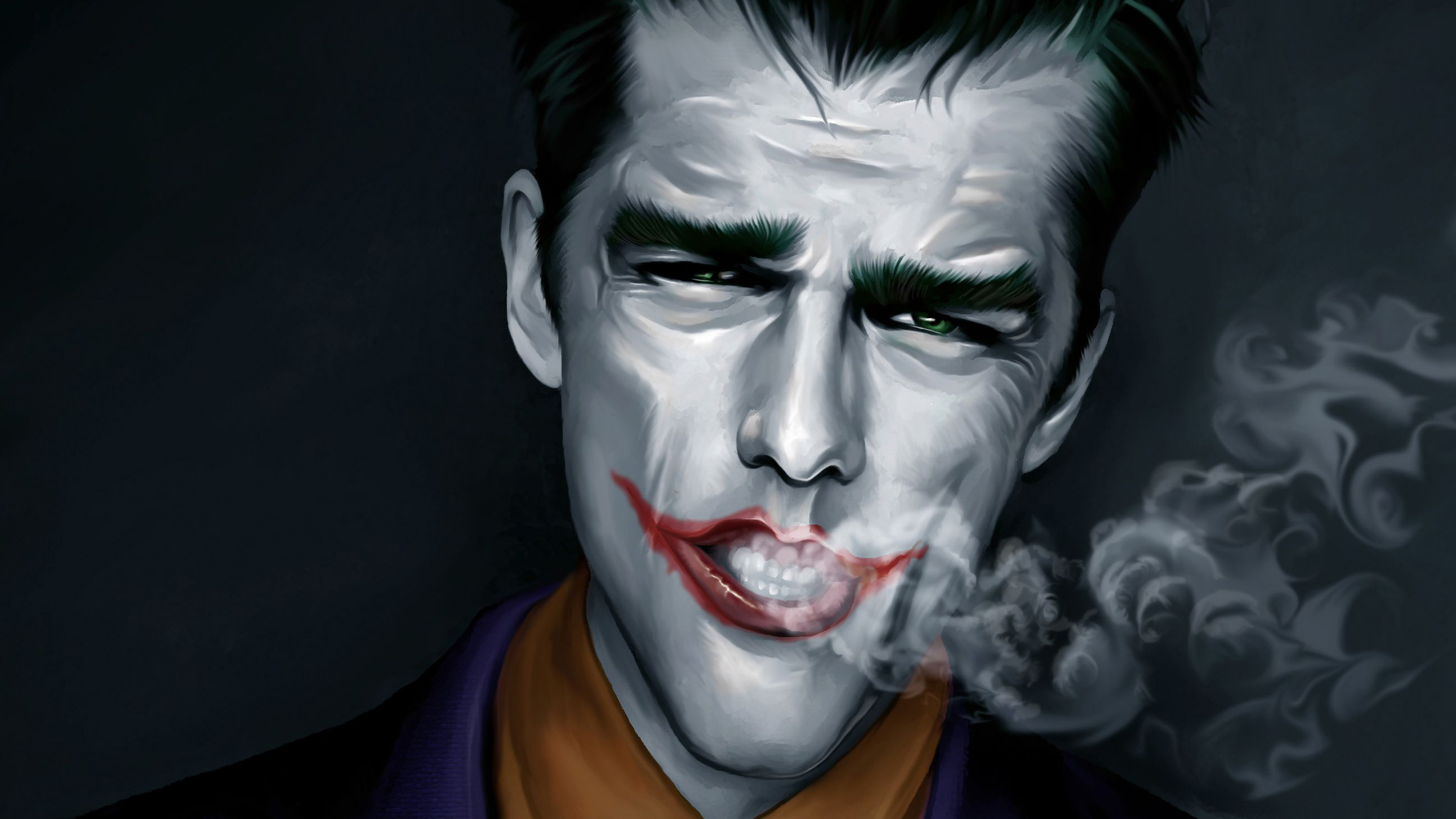 Joker Smoking 4K Portrait Wallpapers