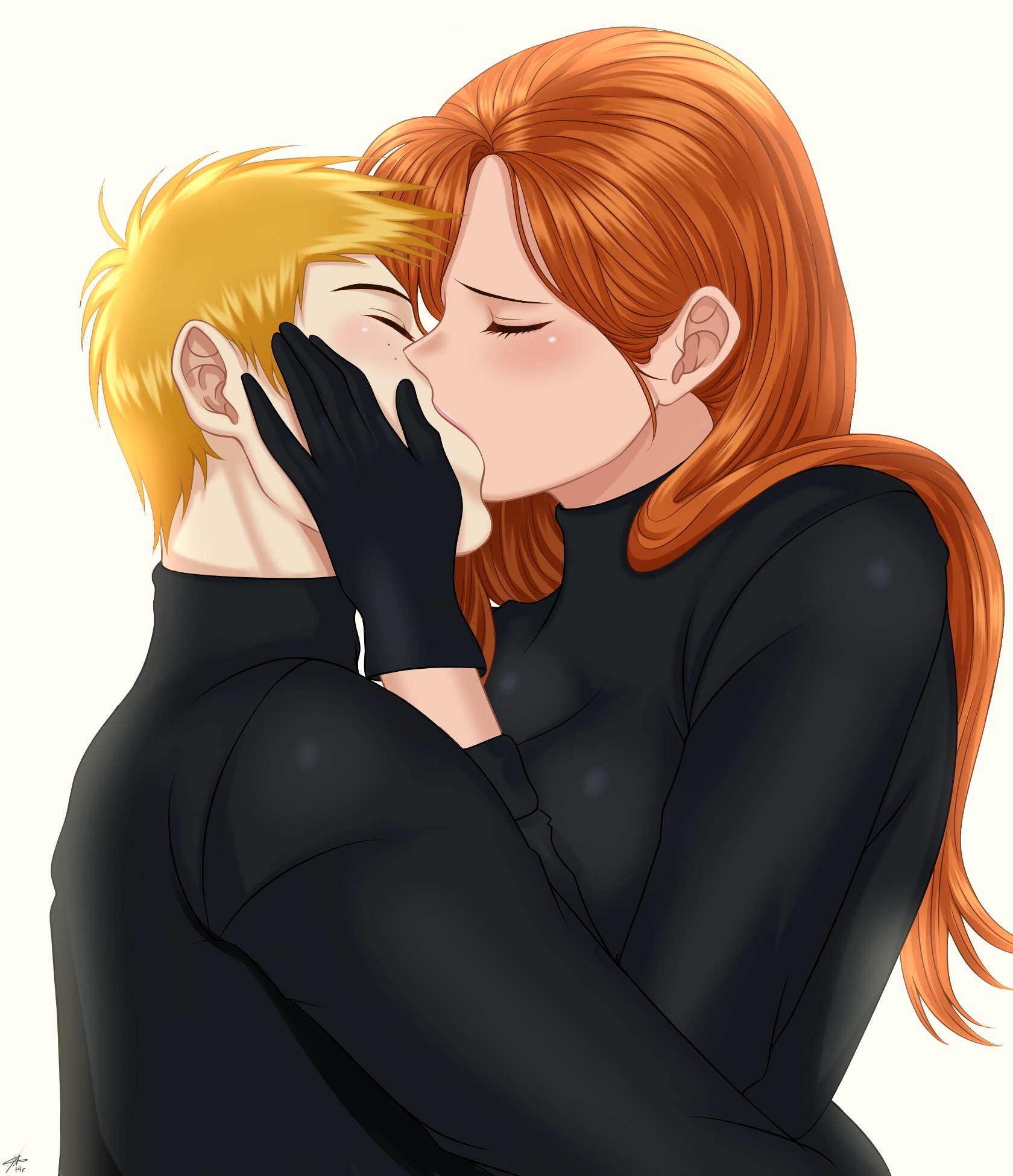 Kim Possible Cartoon Kim And Ron Kiss Wallpapers