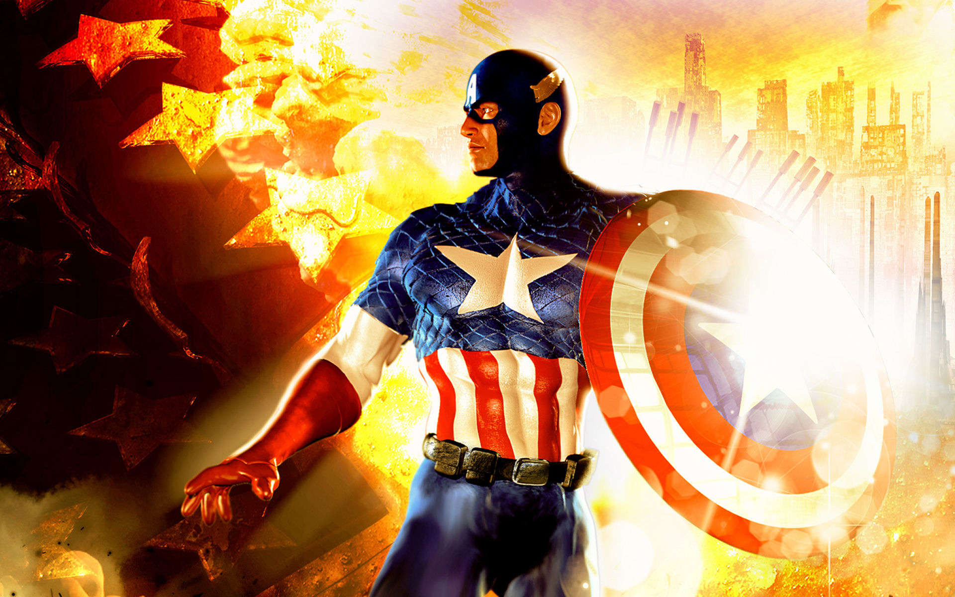 Marvel Comic Captain America Wallpapers