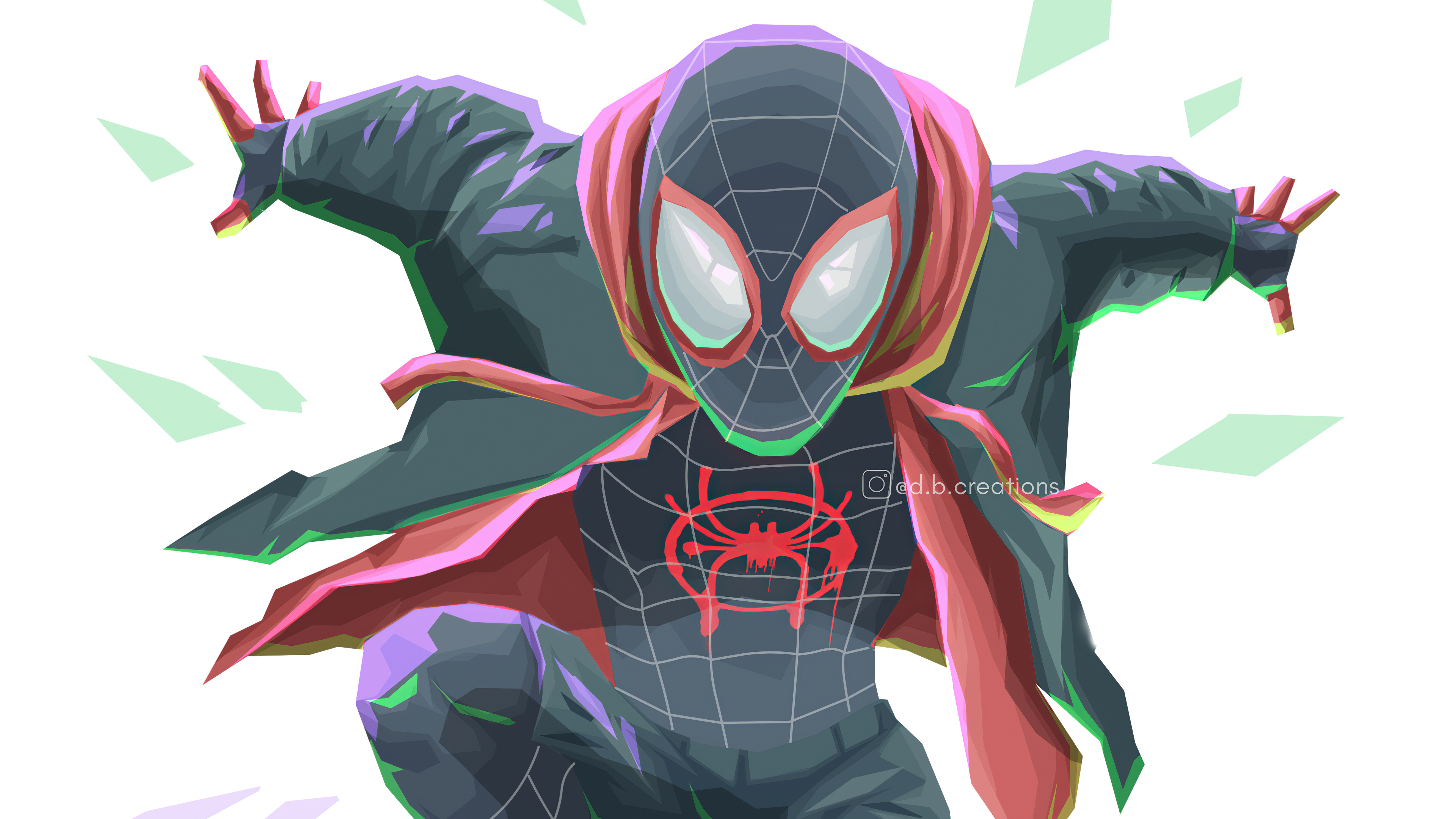 Miles Morales Cartoon Art Wallpapers