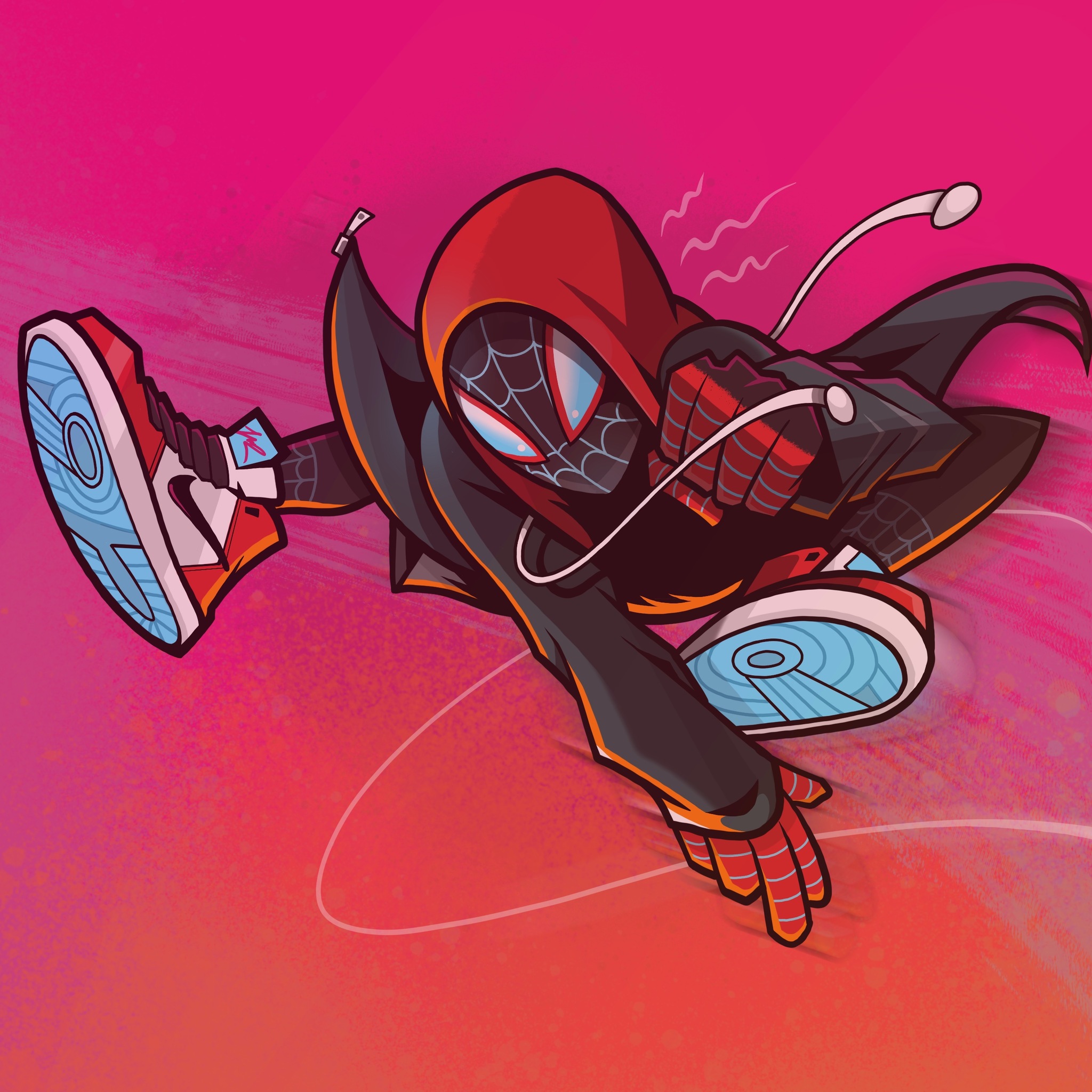 Miles Morales Cartoon Art Wallpapers