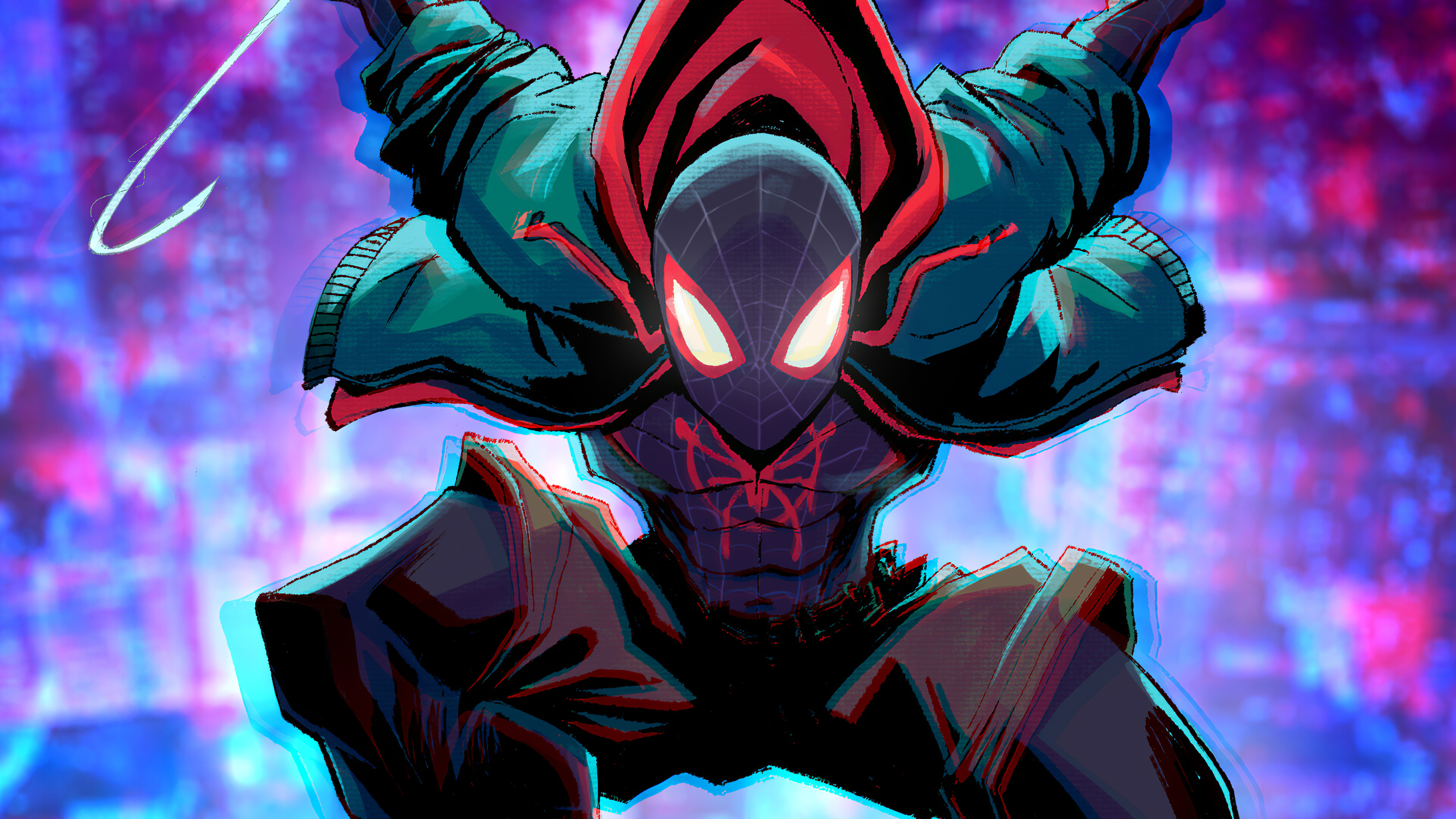 Miles Morales Cartoon Art Wallpapers