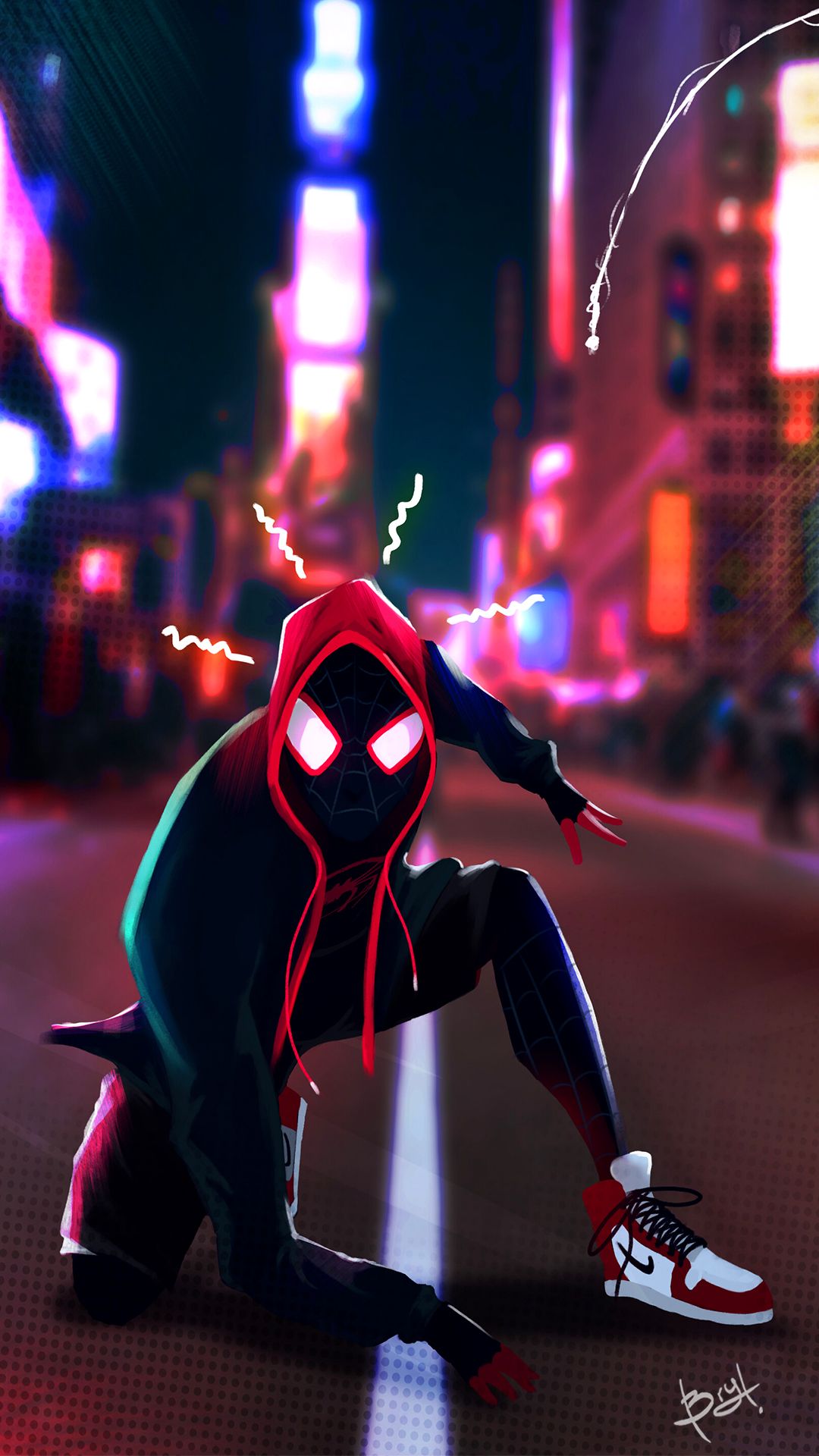 Miles Morales Cartoon Art Wallpapers